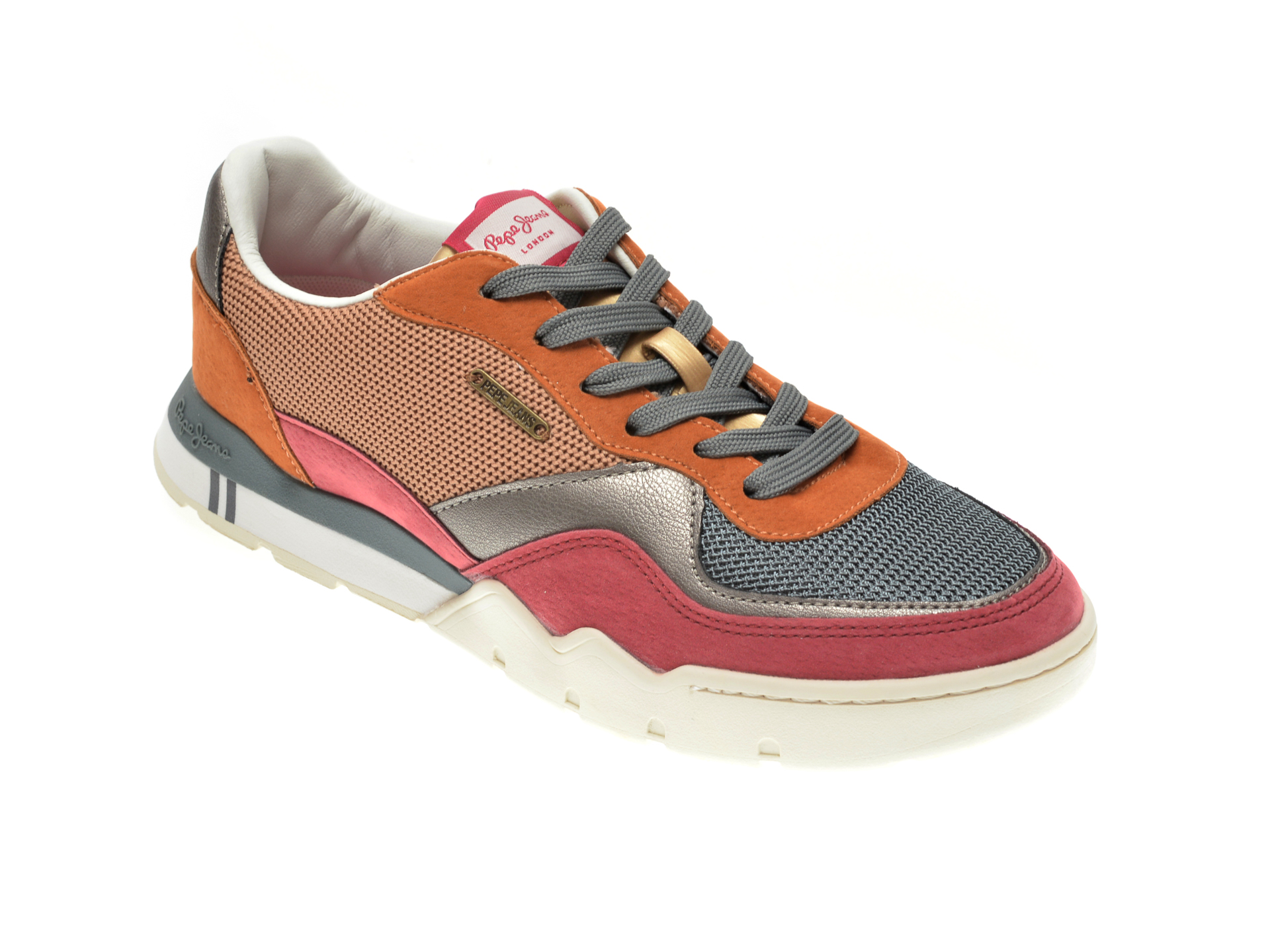 Pantofi sport PEPE JEANS multicolori, LS31029, din material textil si piele ecologica