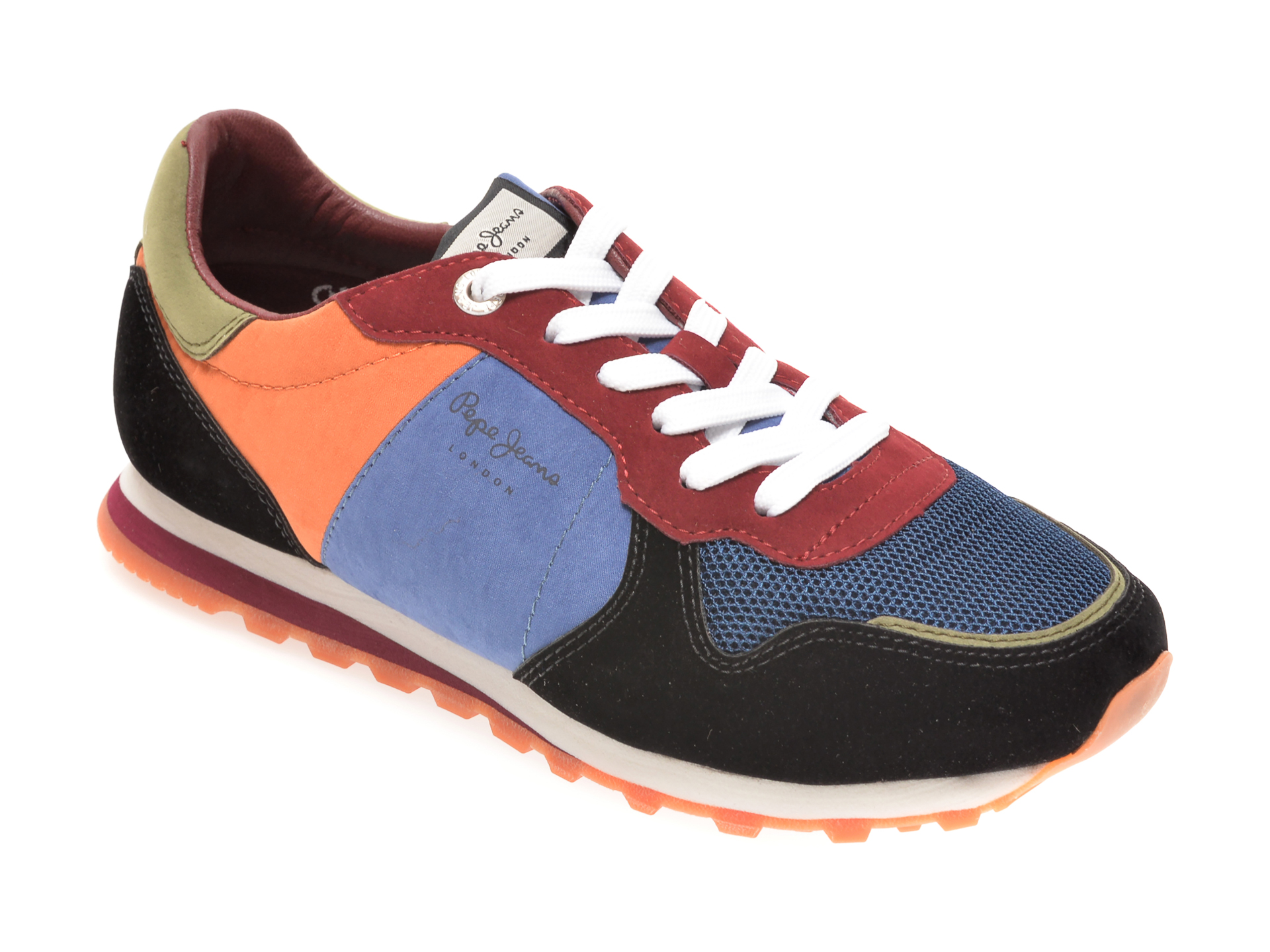 Pantofi sport PEPE JEANS multicolori, LS31034, din material textil si piele ecologica