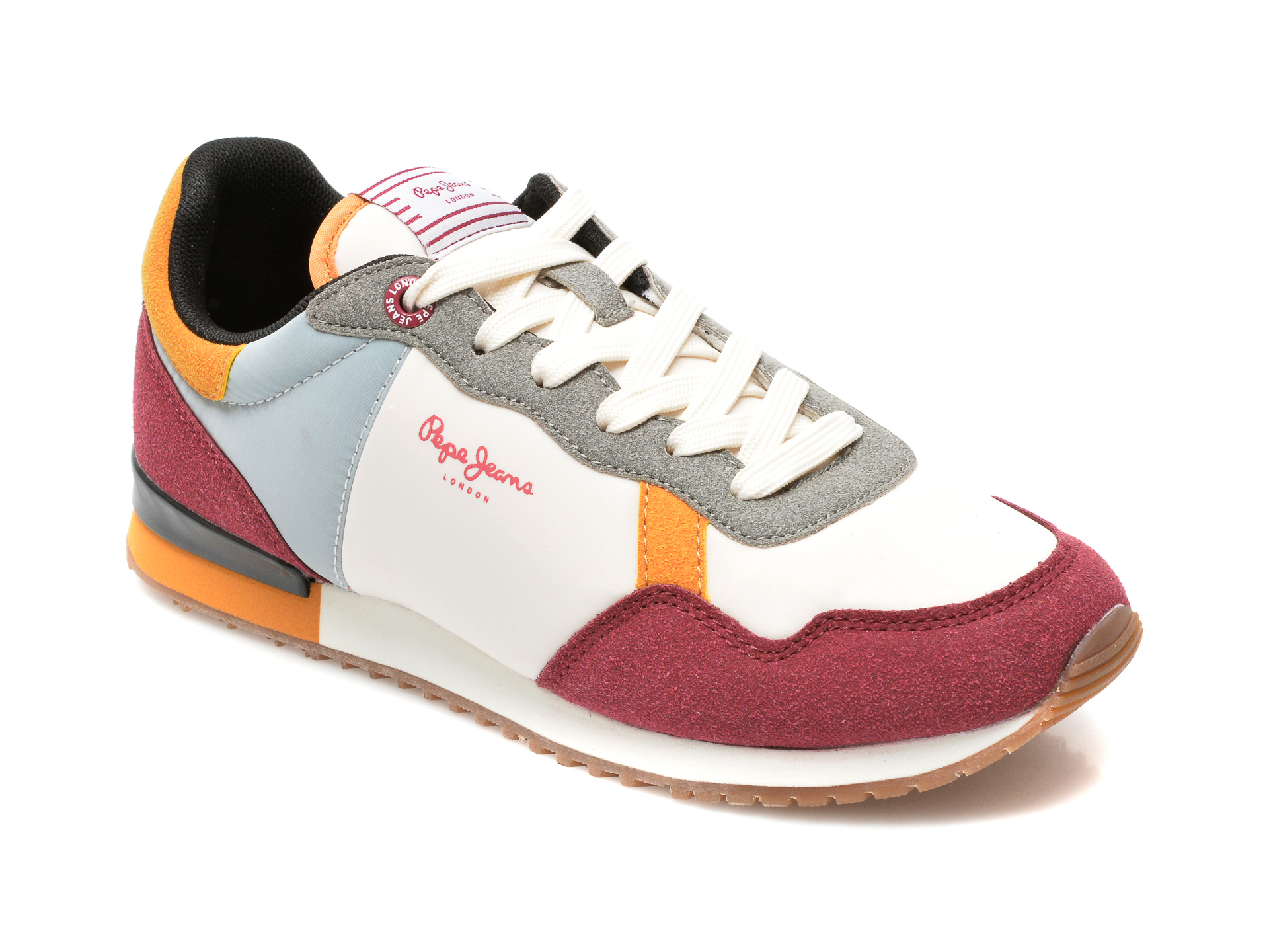 Pantofi sport PEPE JEANS multicolori, LS31202, din material textil si piele intoarsa otter imagine noua