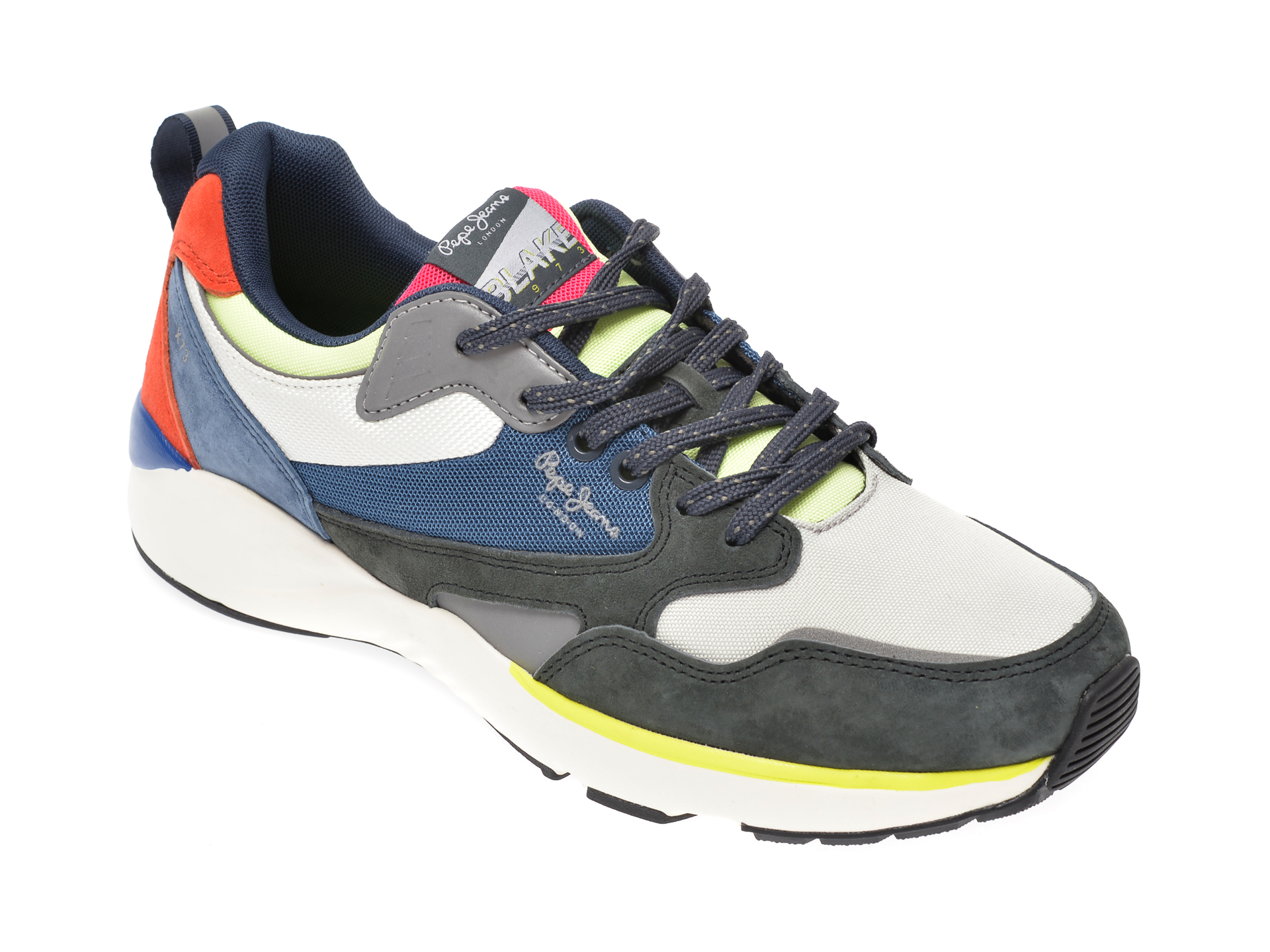 Pantofi sport PEPE JEANS multicolori, MS30596, din material textil si piele intoarsa