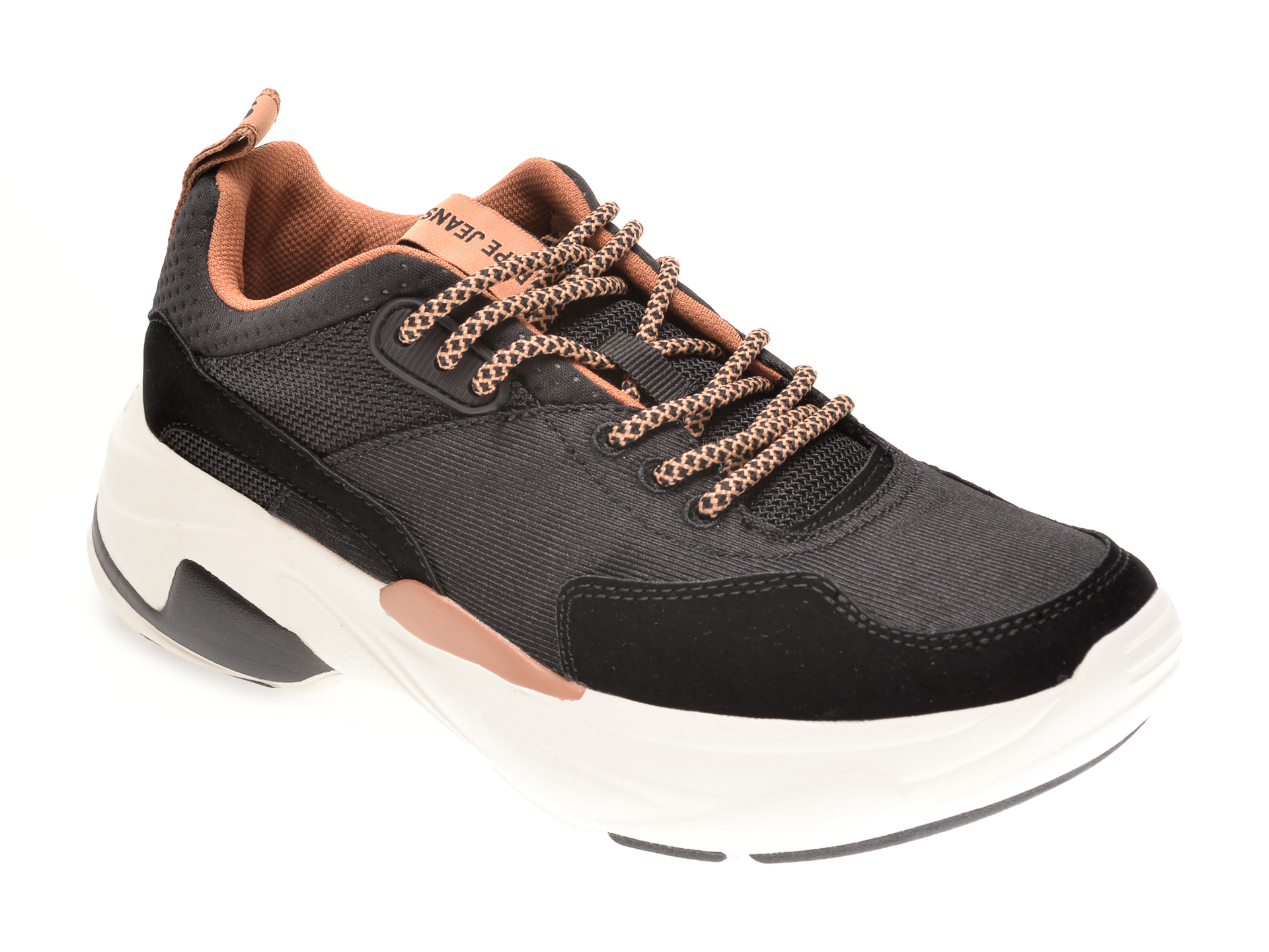 Pantofi sport PEPE JEANS negri, LS31081, din material textil
