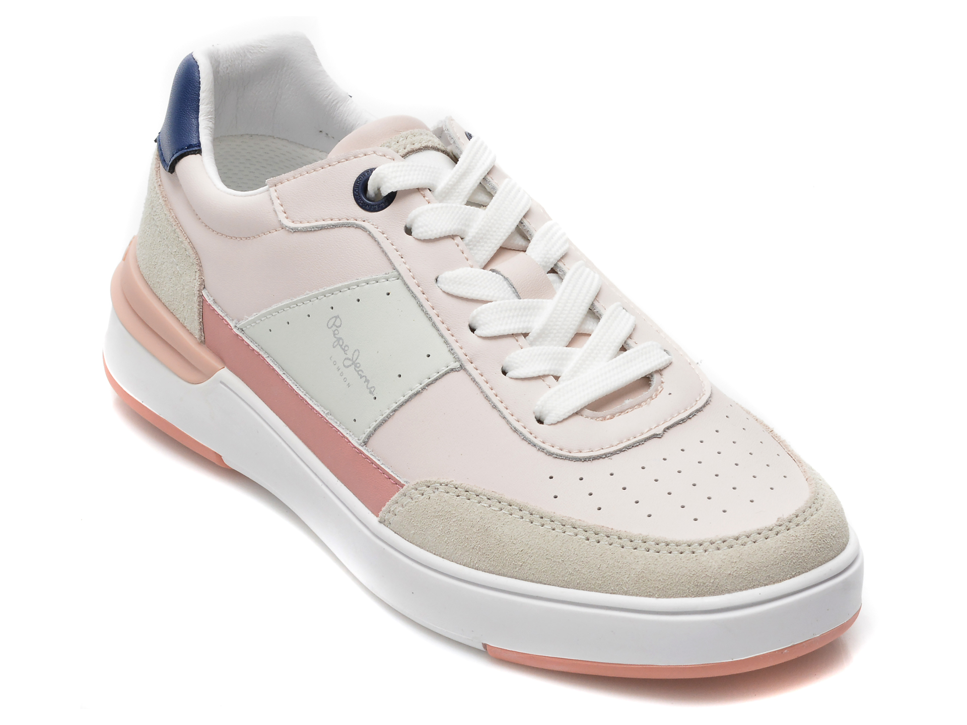 Pantofi sport PEPE JEANS roz, LS31350, din piele naturala /femei/pantofi imagine noua