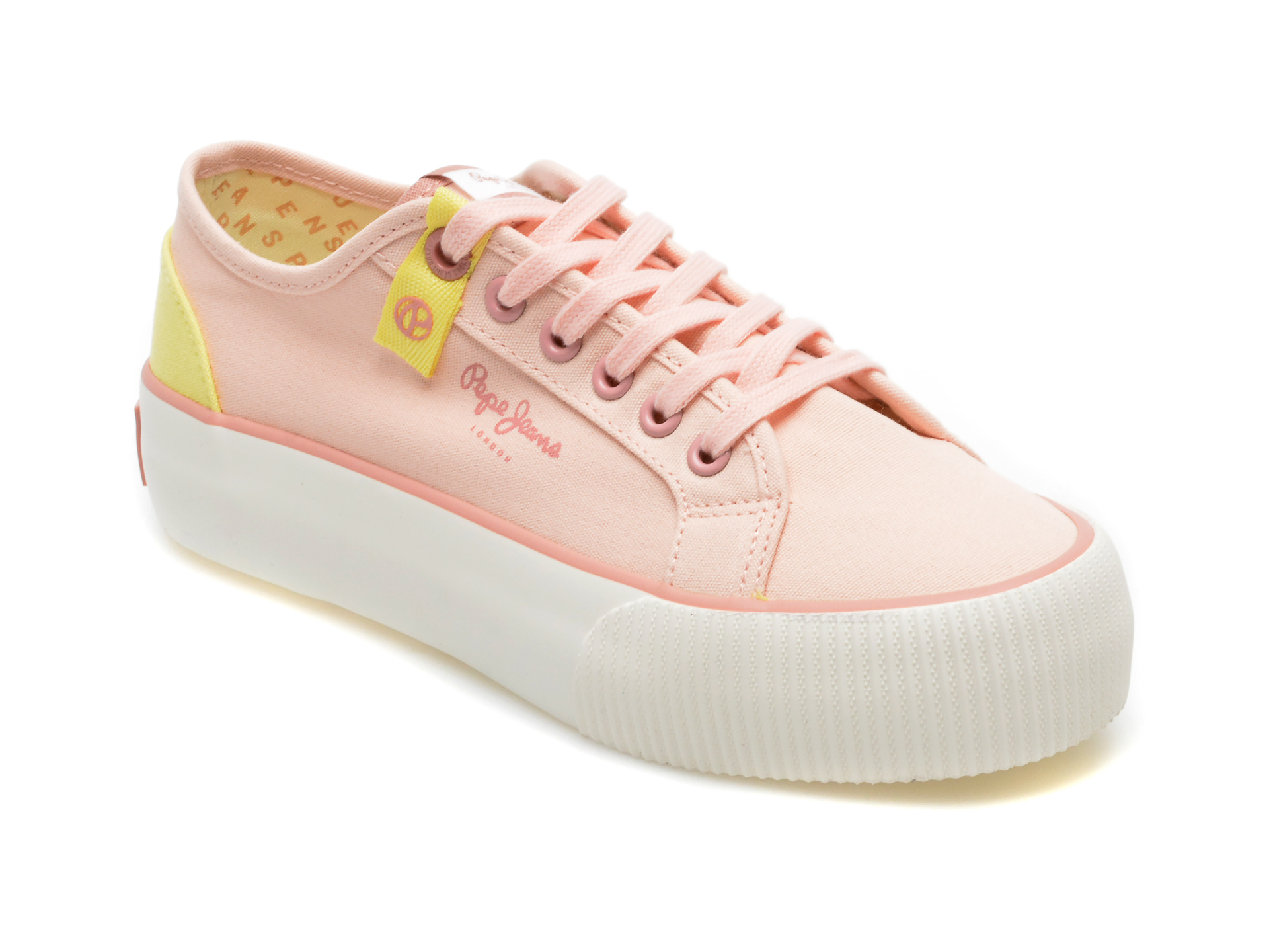 Pantofi sport PEPE JEANS roz, LS31456, din material textil /femei/pantofi