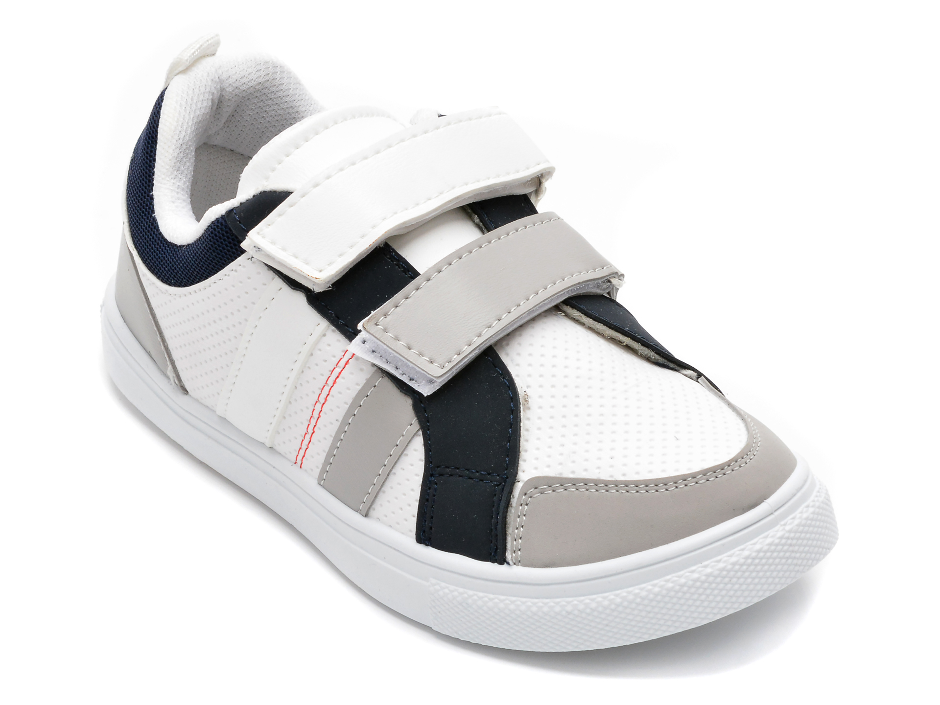 Pantofi sport POLARIS albi, 520209, din piele ecologica /copii/incaltaminte