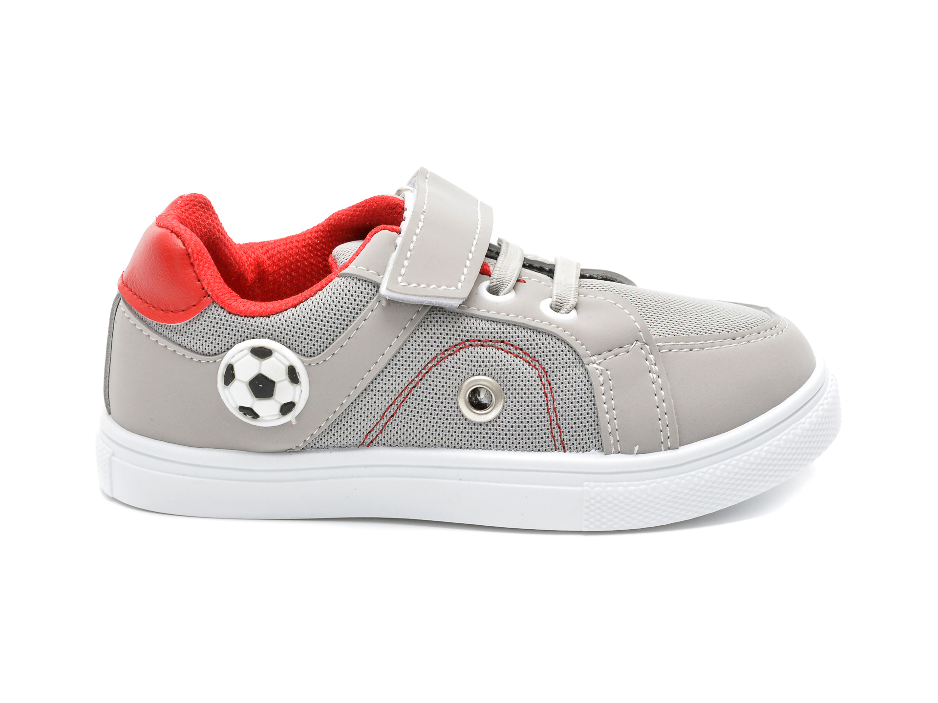 Pantofi sport POLARIS gri, 520138, din material textil si piele ecologica - 1