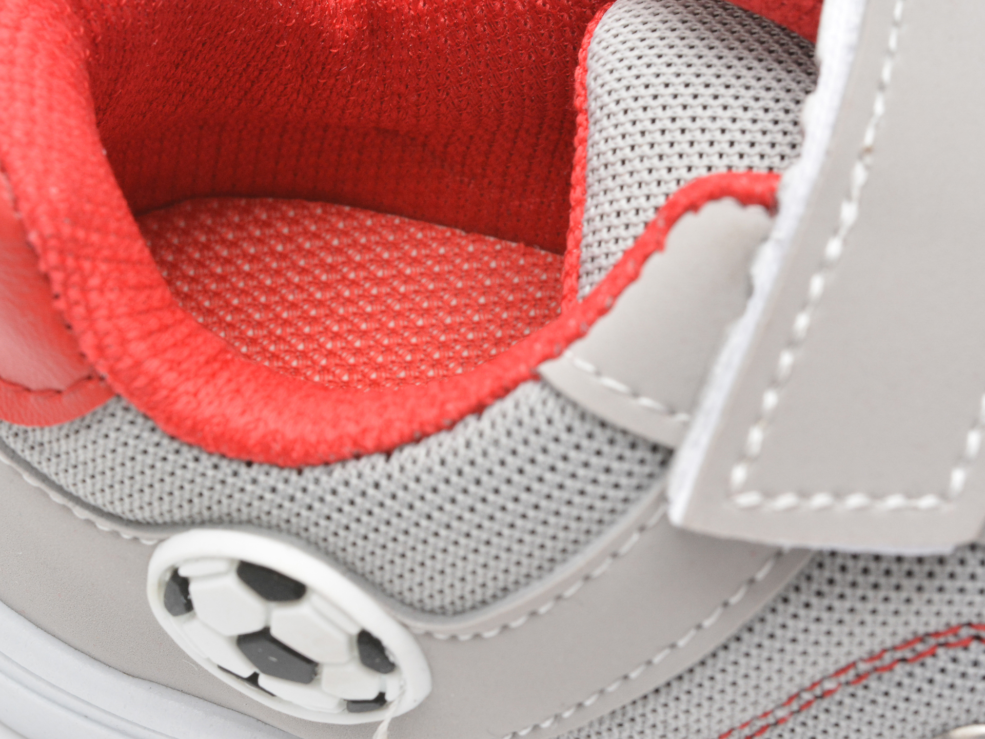 Pantofi sport POLARIS gri, 520138, din material textil si piele ecologica - 3