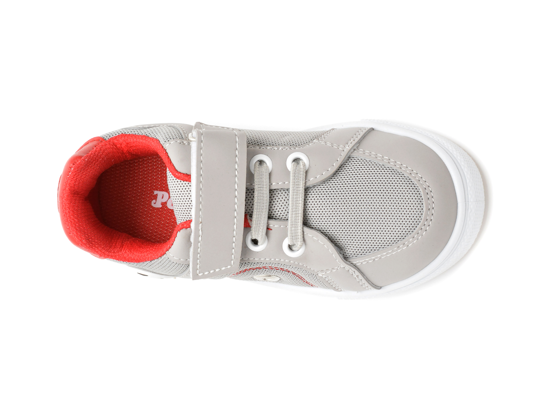 Pantofi sport POLARIS gri, 520138, din material textil si piele ecologica - 6