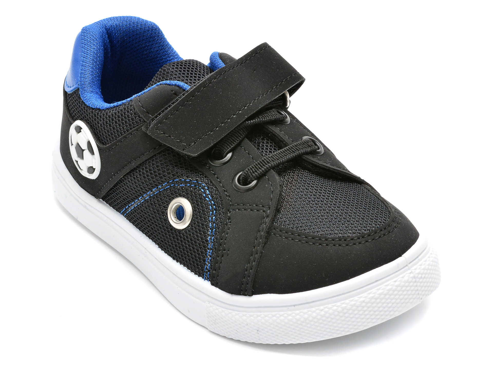 Pantofi sport POLARIS negri, 520138, din material textil si piele ecologica /copii/incaltaminte