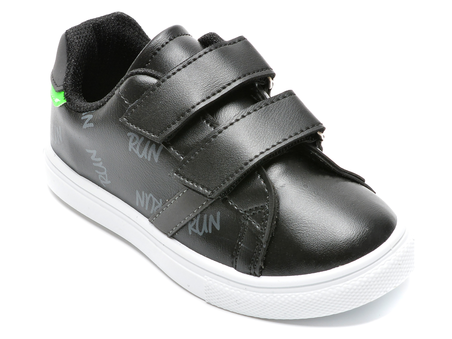 Pantofi sport POLARIS negri, 520139, din piele ecologica /copii/incaltaminte