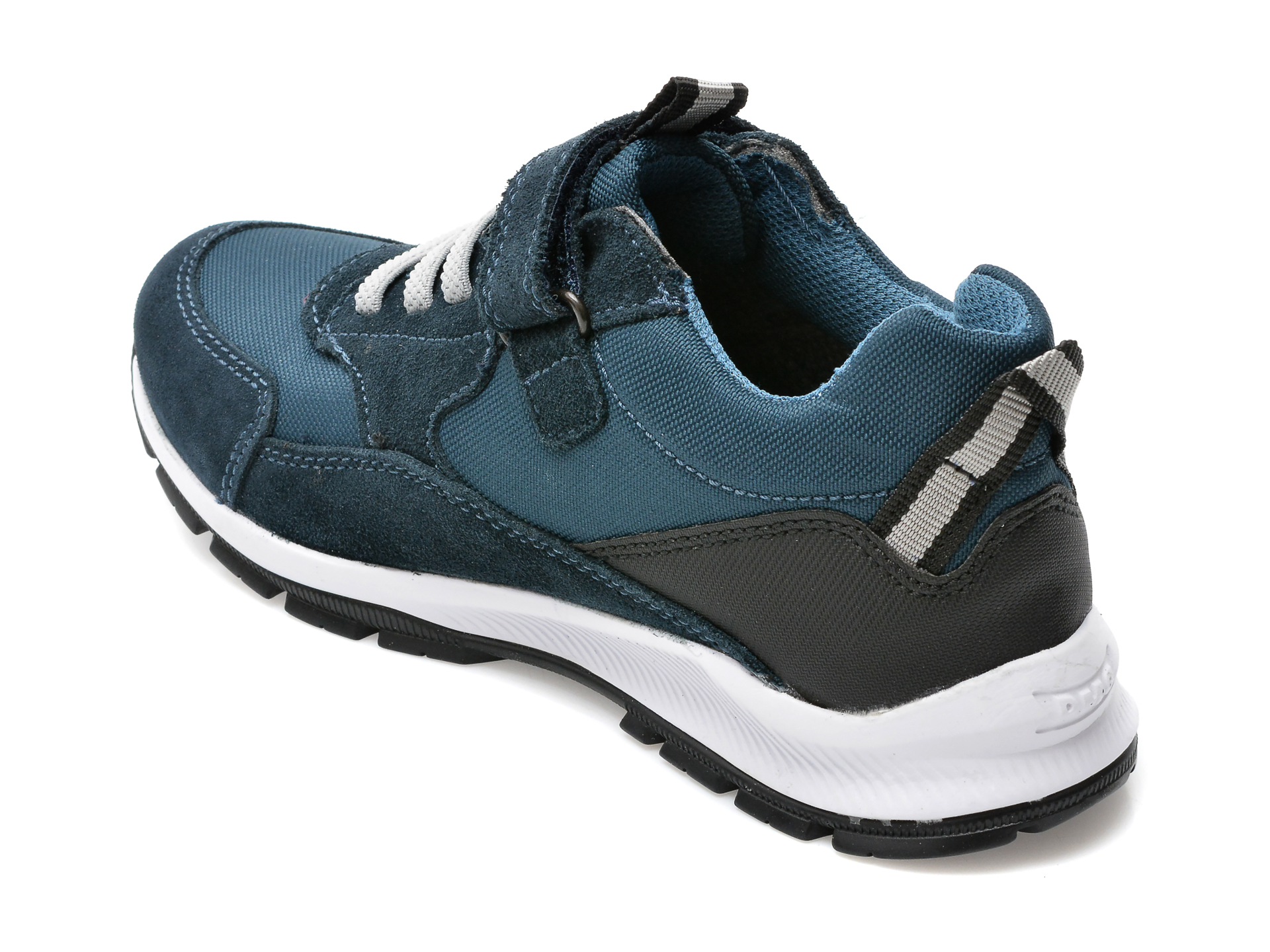 Pantofi sport PRIMIGI bleumarin, 29201, din material textil si piele intoarsa - 5