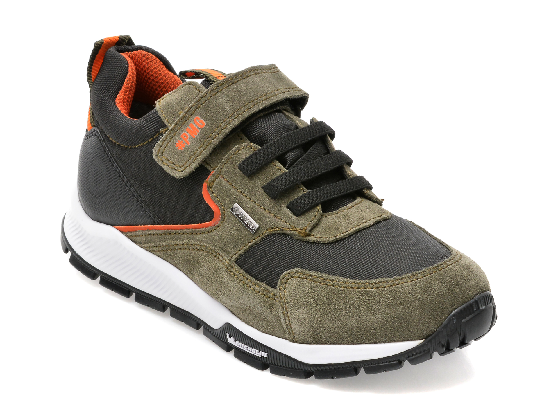 Pantofi sport PRIMIGI kaki, 29201, din piele intoarsa si material textil /copii/incaltaminte