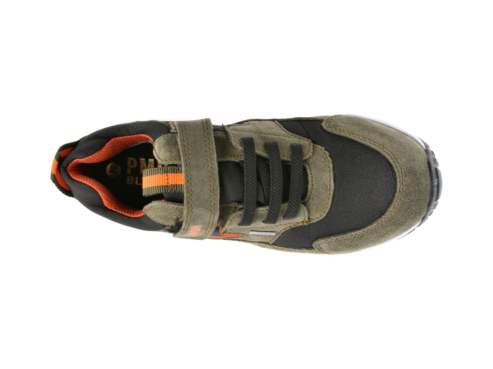 Pantofi sport PRIMIGI kaki, 29201, din piele intoarsa si material textil - 6
