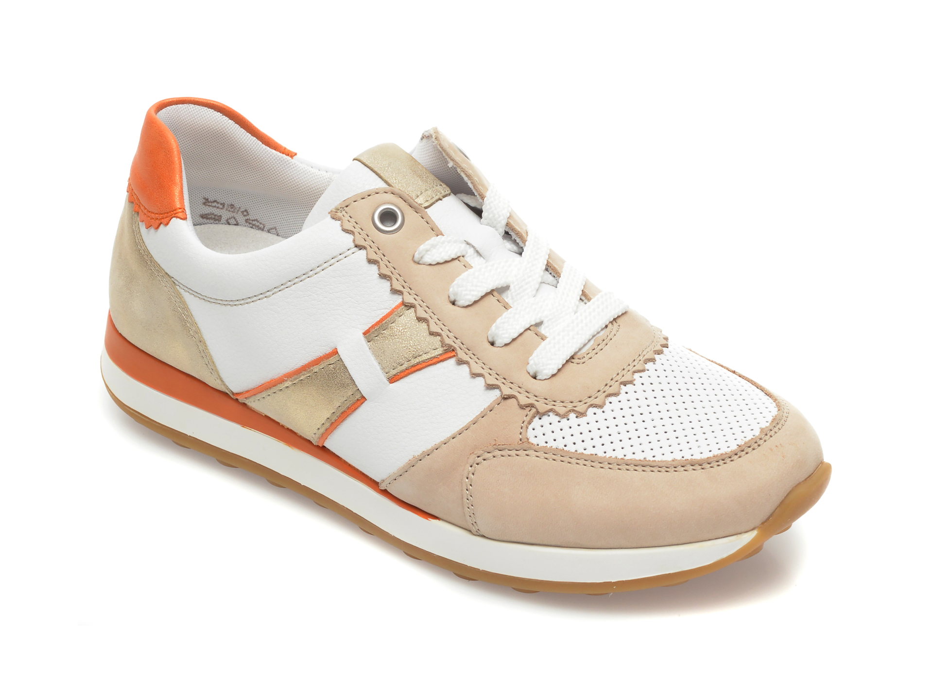 Pantofi sport REMONTE albi, R1801, din material textil si piele ecologica imagine Black Friday 2021