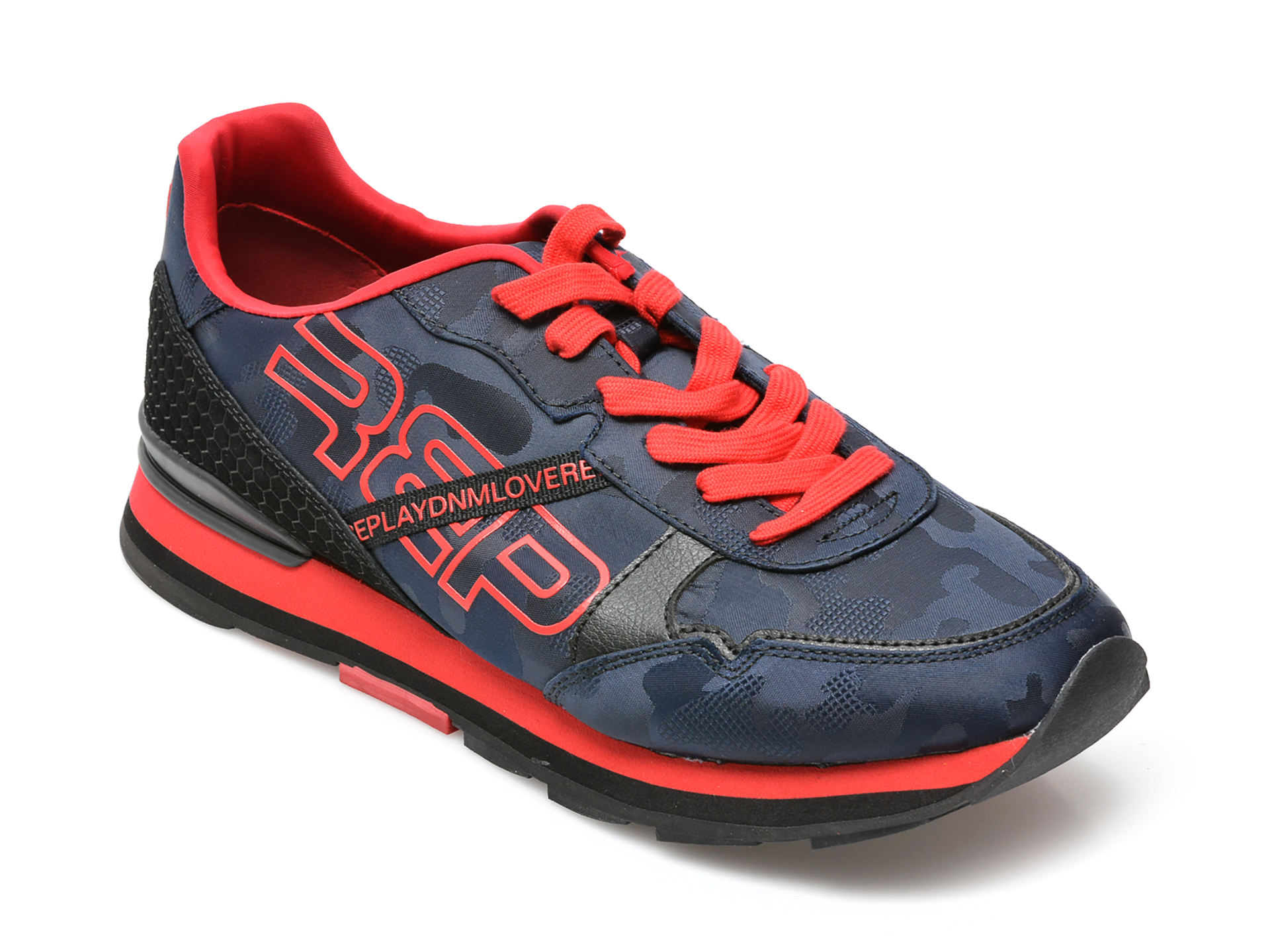 Pantofi sport REPLAY bleumarin, MS6849T, din material textil si piele ecologica otter.ro