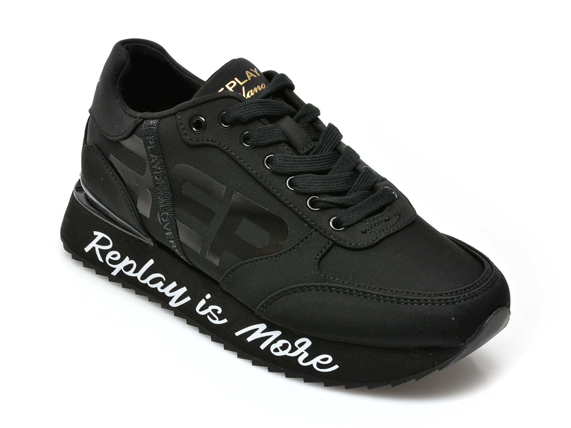 Pantofi sport REPLAY negri, WS6364T, din material textil /femei/pantofi