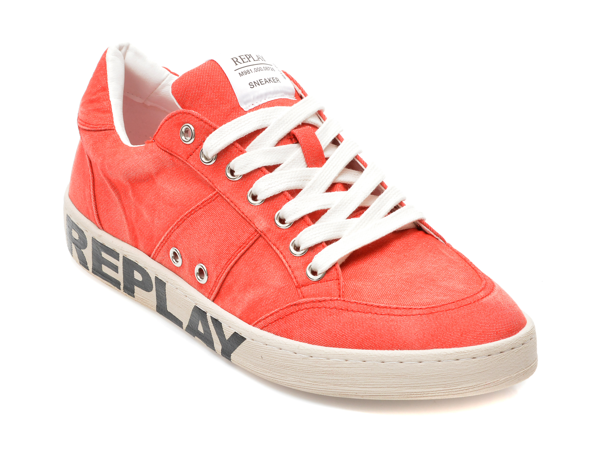 Pantofi sport REPLAY rosii, MZ5239T9, din material textil otter.ro