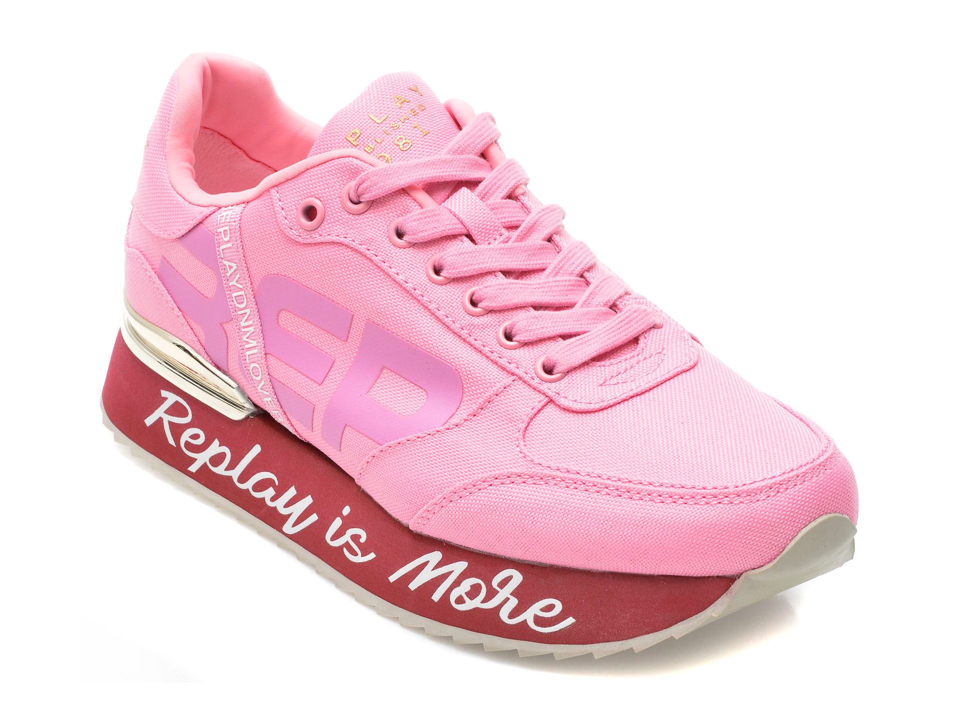 Pantofi sport REPLAY roz, WS6365T9, din material textil /femei/pantofi imagine noua