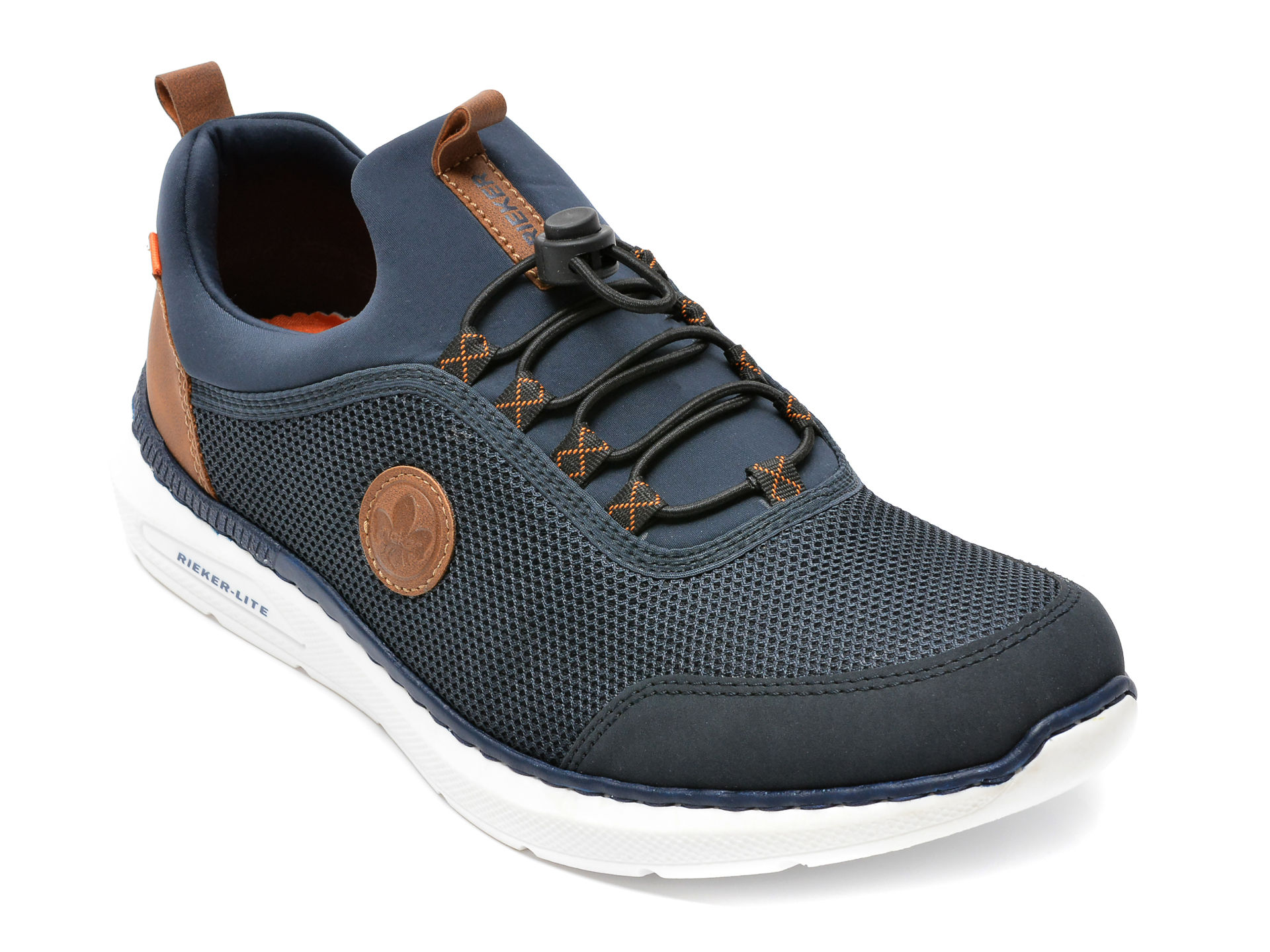 Pantofi sport RIEKER bleumarin, B7261, din material textil /barbati/pantofi
