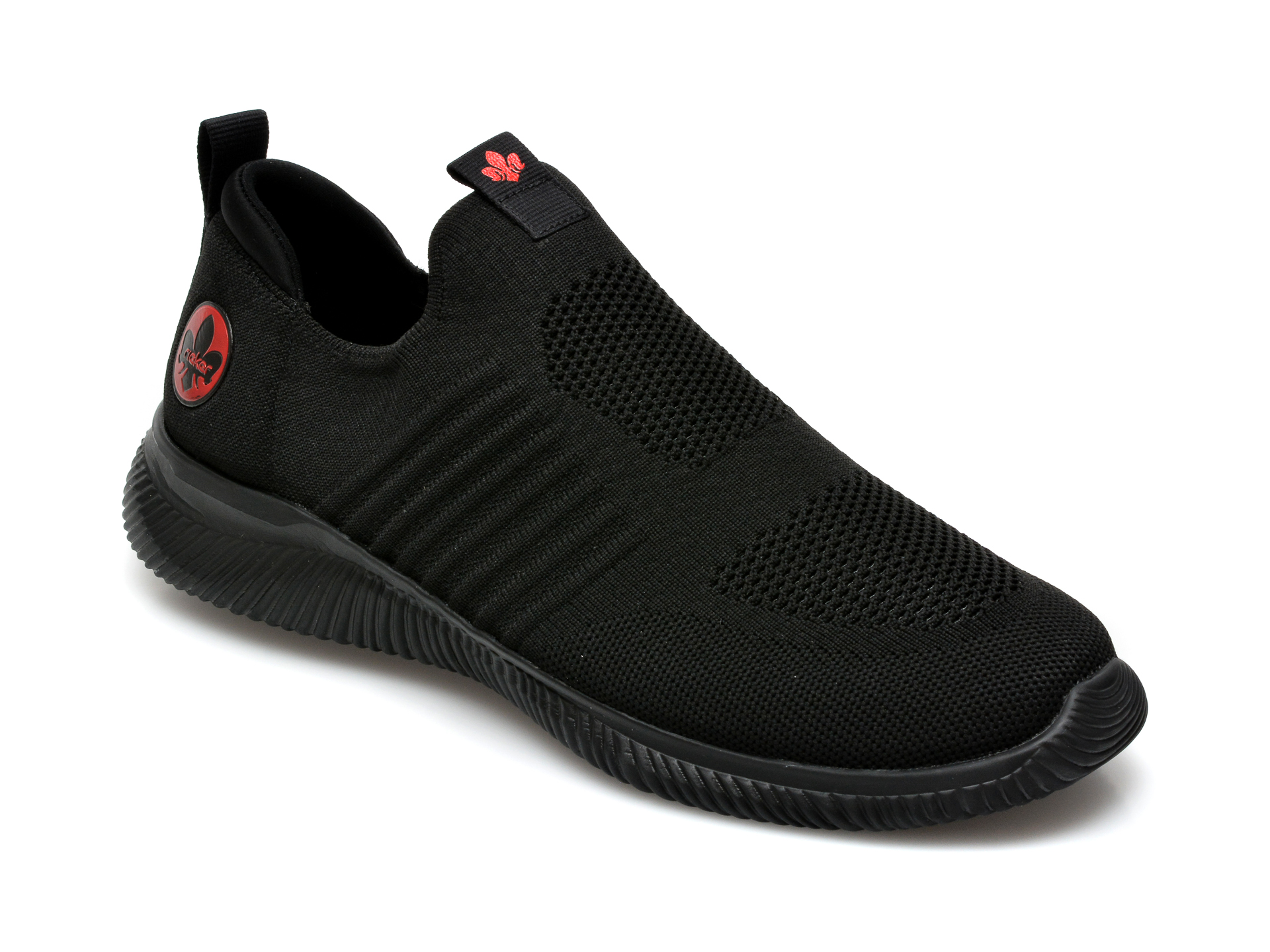 Pantofi sport RIEKER negri, B7465, din material textil otter.ro imagine 2022 reducere