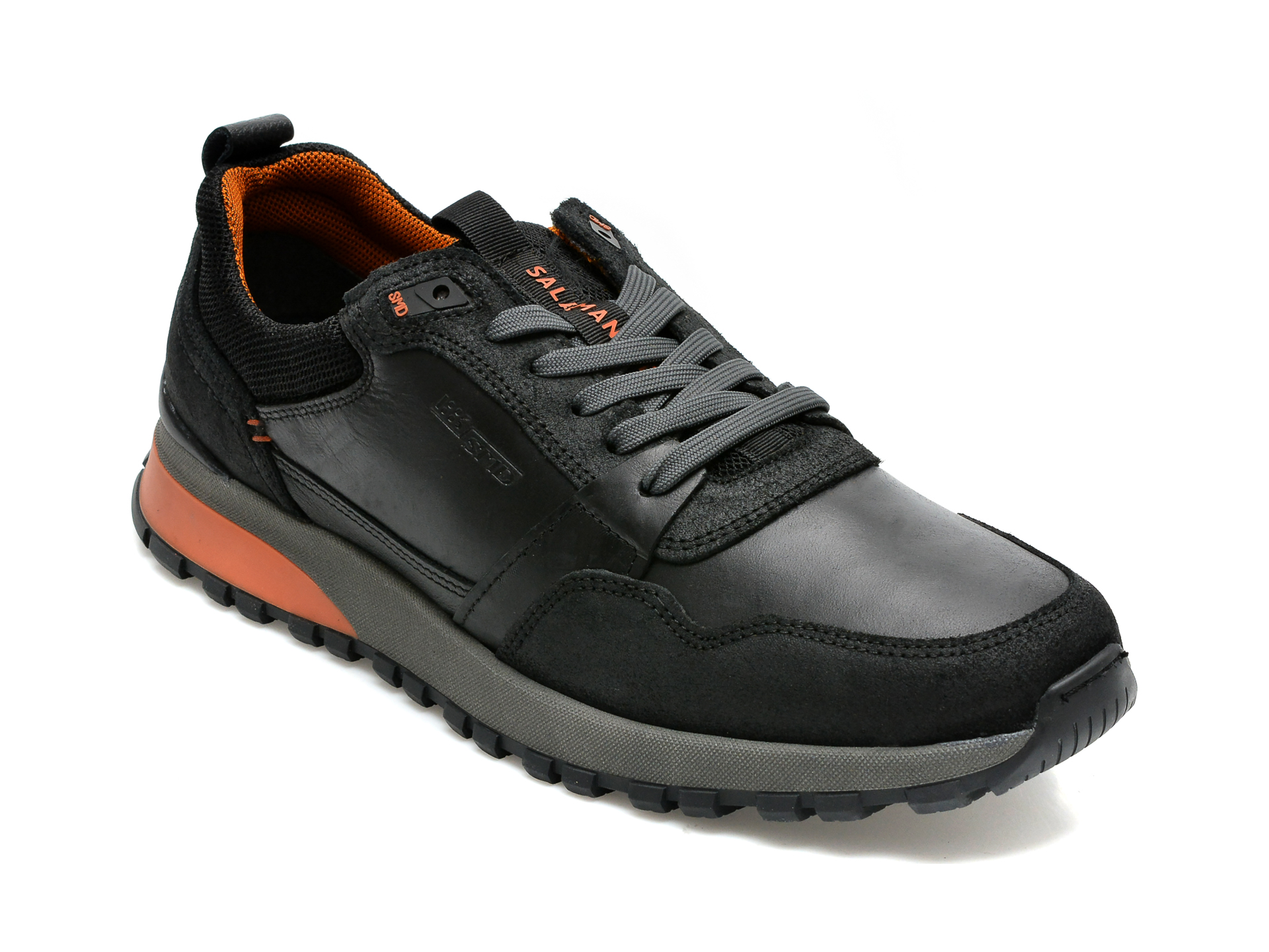 Pantofi sport SALAMANDER negri, 48801, din piele naturala