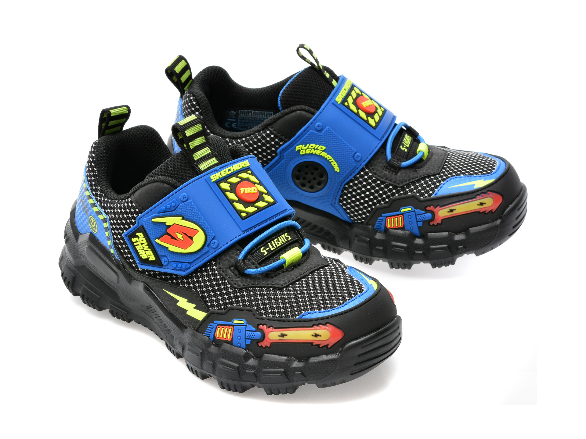 Pantofi sport SKECHERS albastri, ADVENTURE TRACK, din piele ecologica si material textil - 4