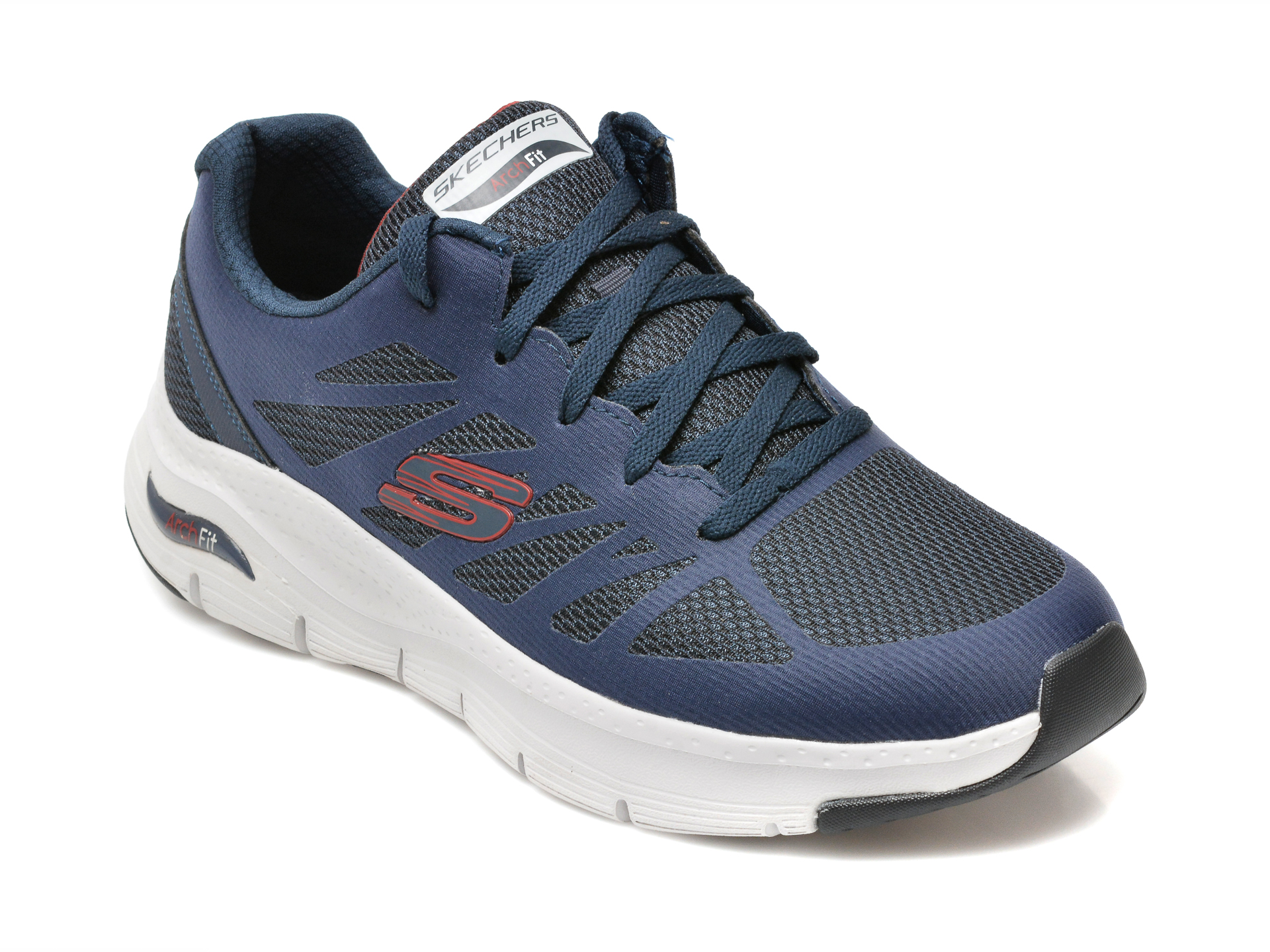 Pantofi sport SKECHERS albastri, ARCH FIT, din material textil otter.ro imagine 2022 reducere