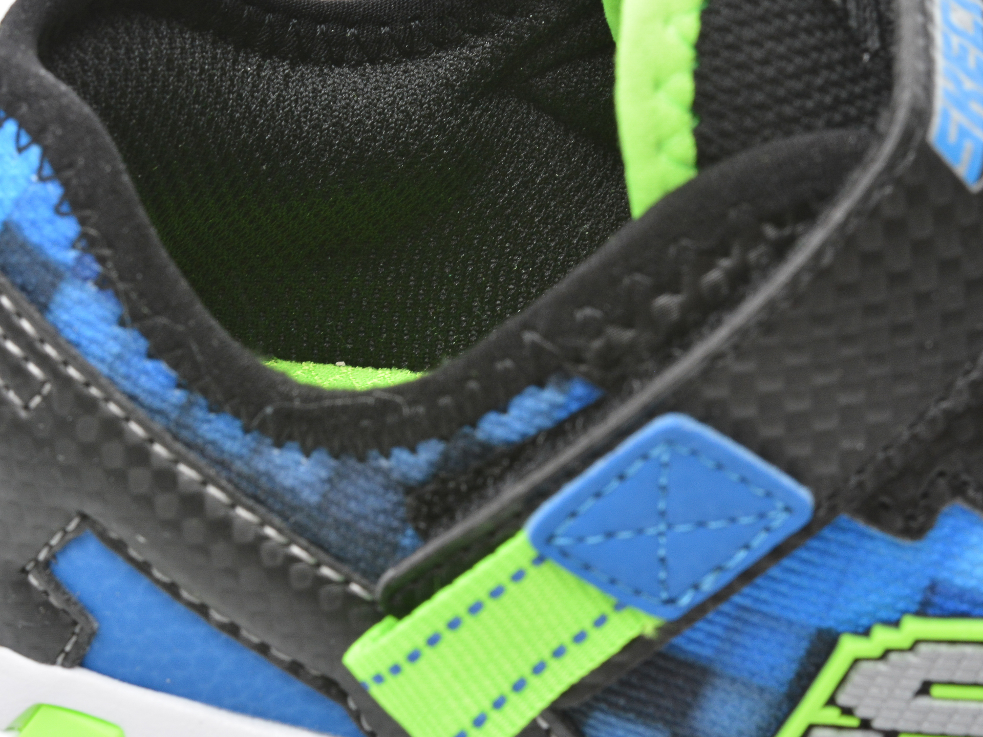 Pantofi sport SKECHERS albastri, MEGA-CRAFT 2.0, din material textil si piele ecologica - 3
