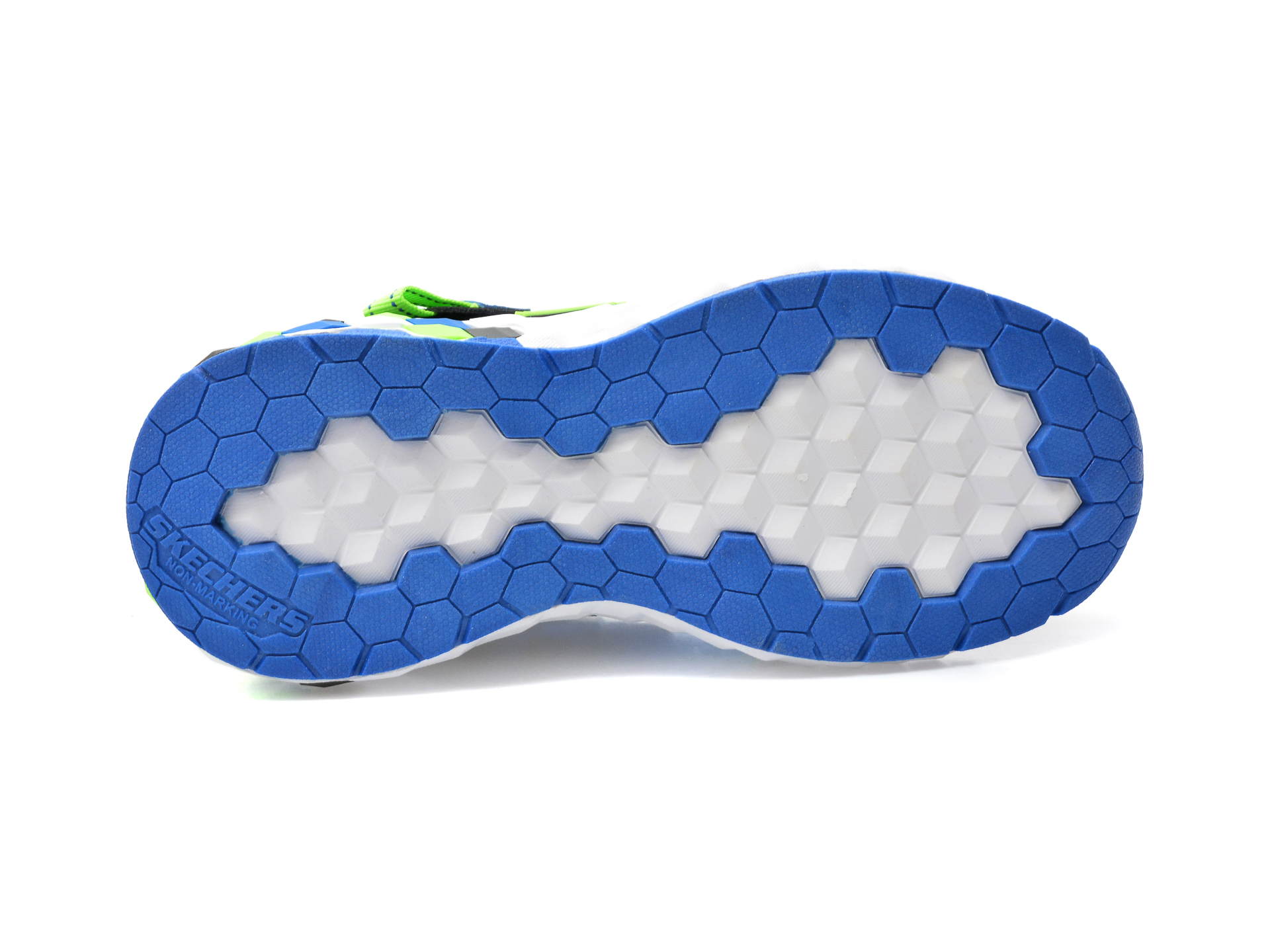 Pantofi sport SKECHERS albastri, MEGA-CRAFT 2.0, din material textil si piele ecologica - 7