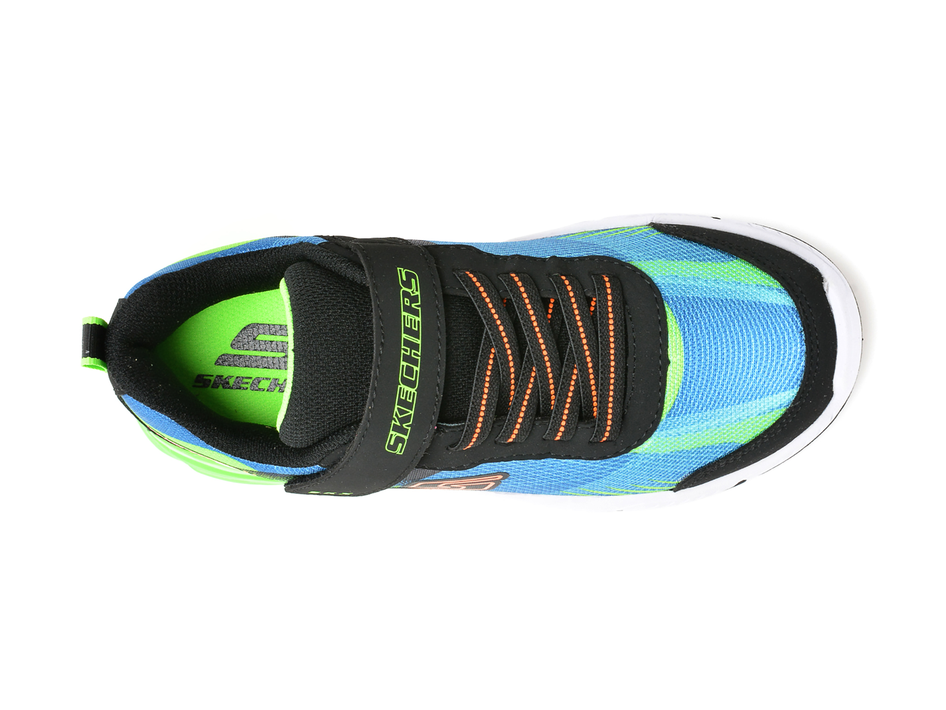 Pantofi sport SKECHERS albastri, THERMOFLUX 2, din material textil - 6
