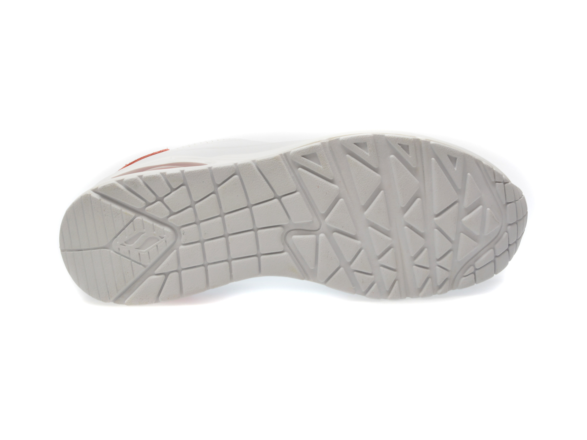 Pantofi sport SKECHERS albi, 177092, din piele ecologica