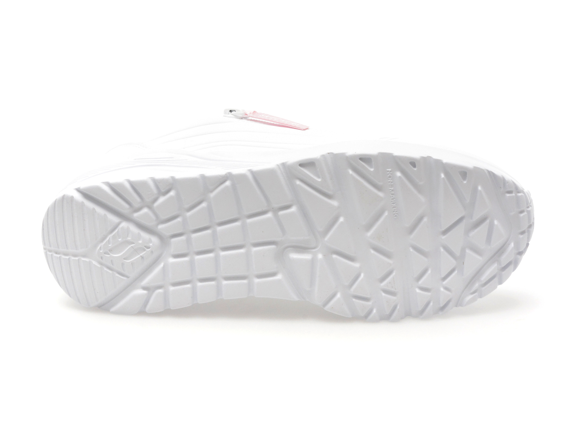 Pantofi Sport SKECHERS albi, 310387L, din piele ecologica