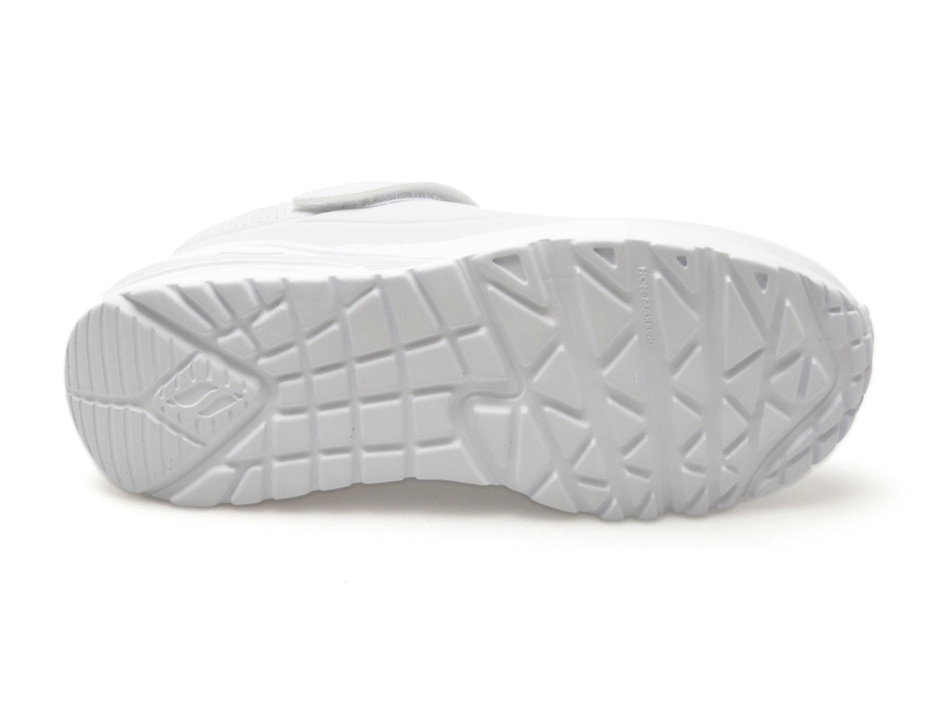 Pantofi Sport SKECHERS albi, 403695L, din piele ecologica