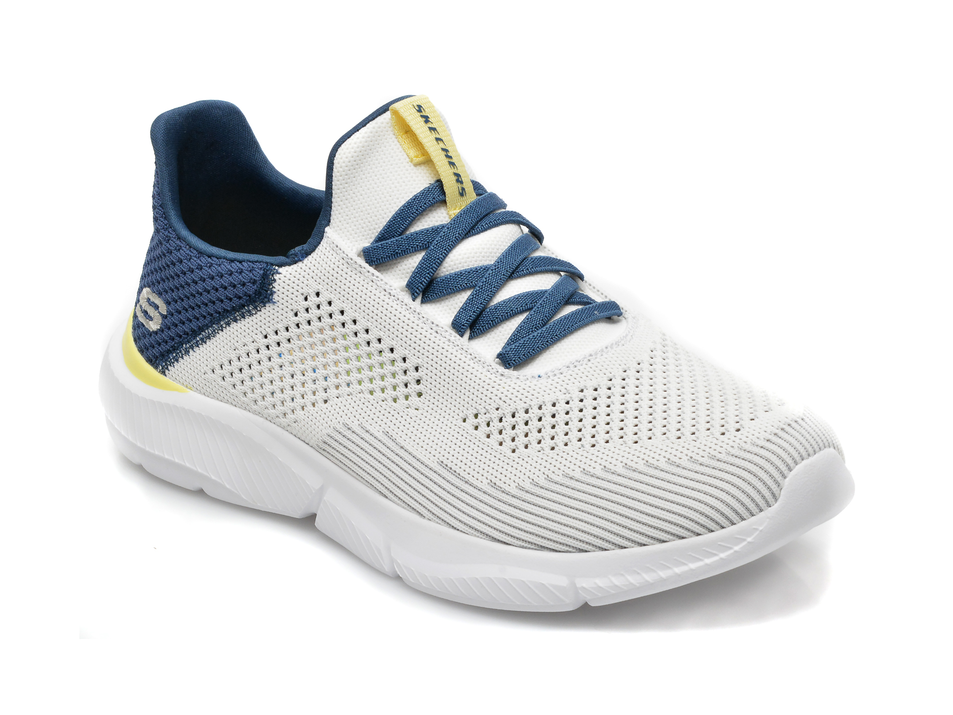 Pantofi sport SKECHERS albi, INGRAM, din material textil 2022 ❤️ Pret Super otter.ro imagine noua 2022