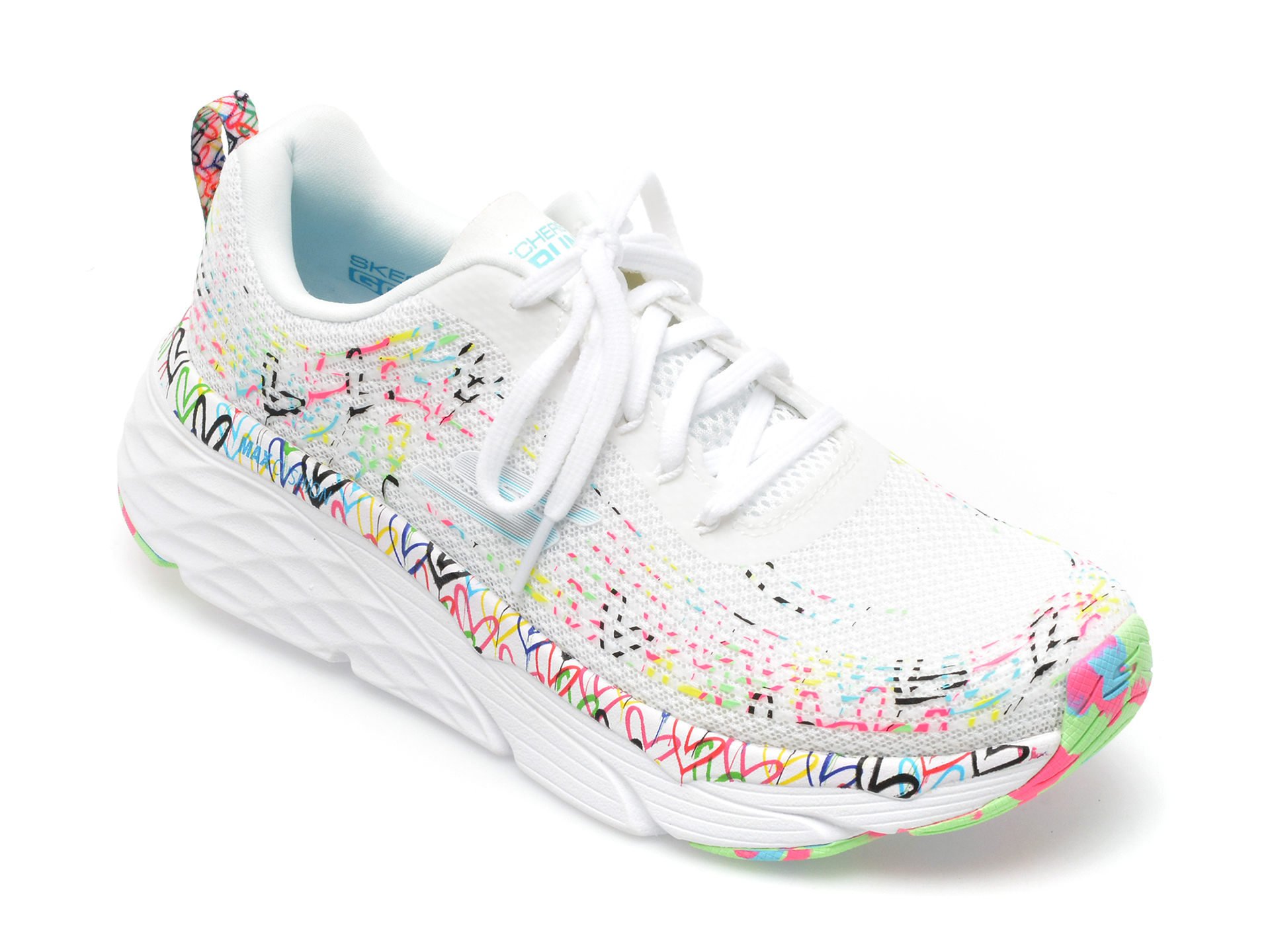 Pantofi sport SKECHERS albi, MAX CUSHIONING ELITE, din material textil Answear 2023-05-28