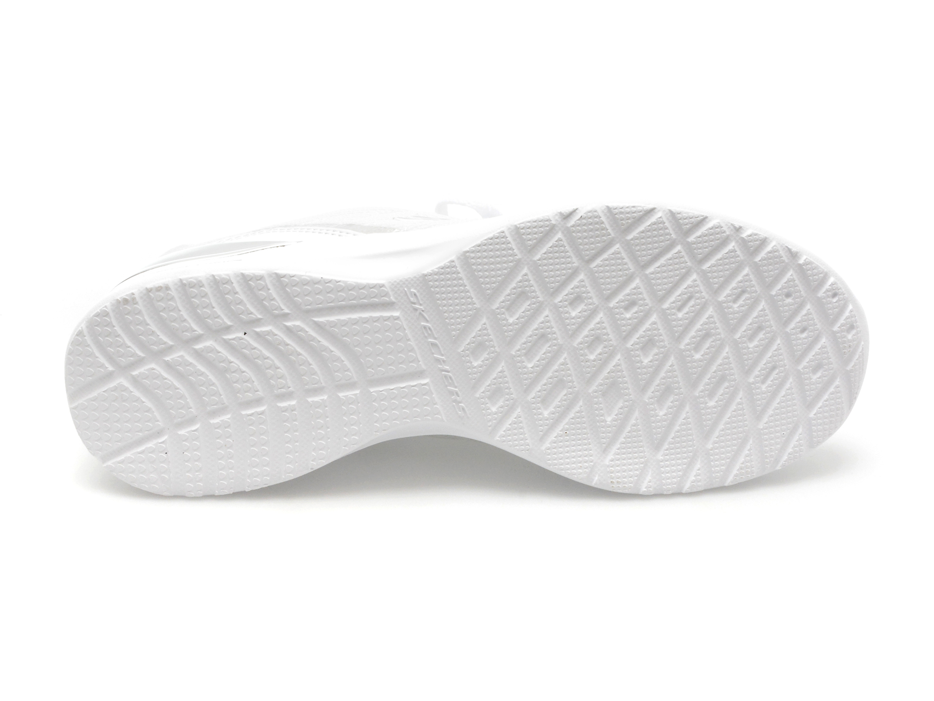 Pantofi sport SKECHERS albi, SKECH-AIR DYNAMIGHT, din material textil