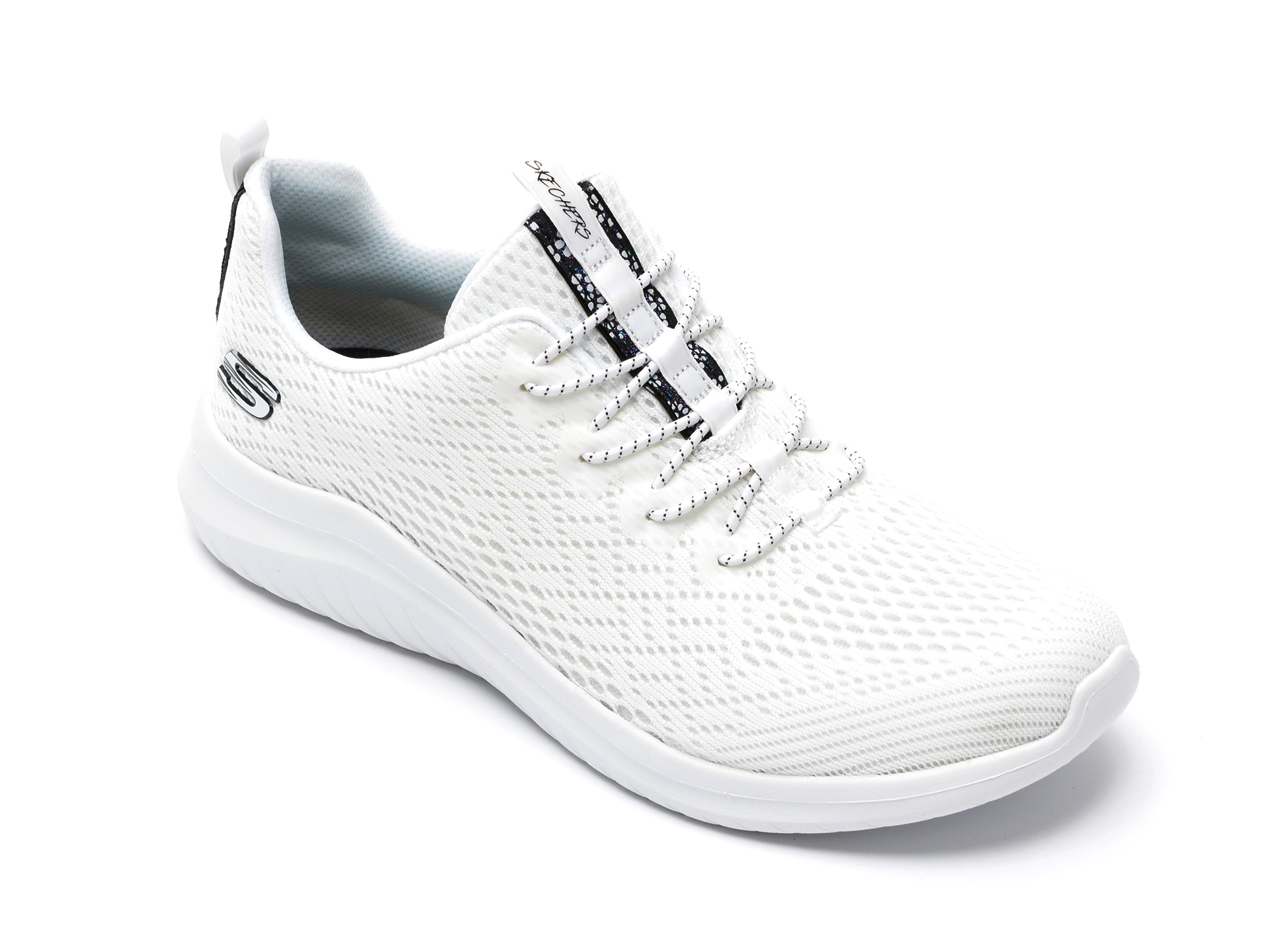Pantofi sport SKECHERS albi, ULTRA FLEX 2, din material textil otter.ro