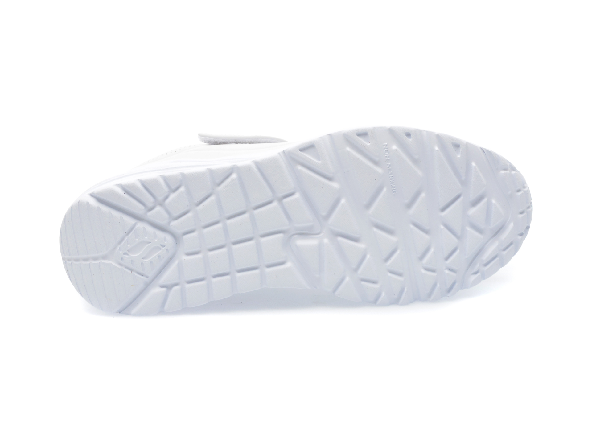 Pantofi sport SKECHERS albi, UNO LITE , din piele ecologica - 7