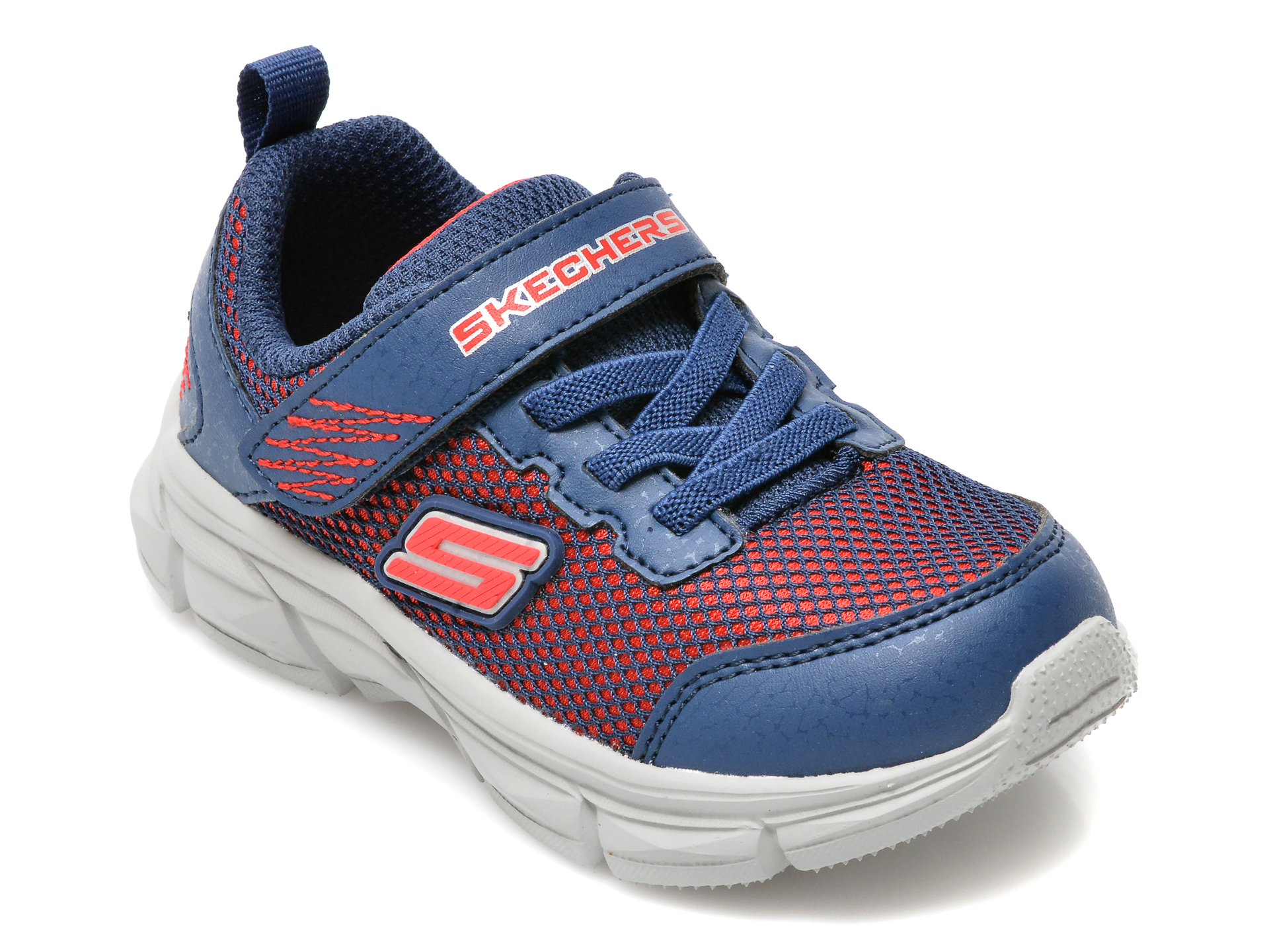 Pantofi sport SKECHERS bleumarin, Advance, din material textil si piele ecologica otter.ro