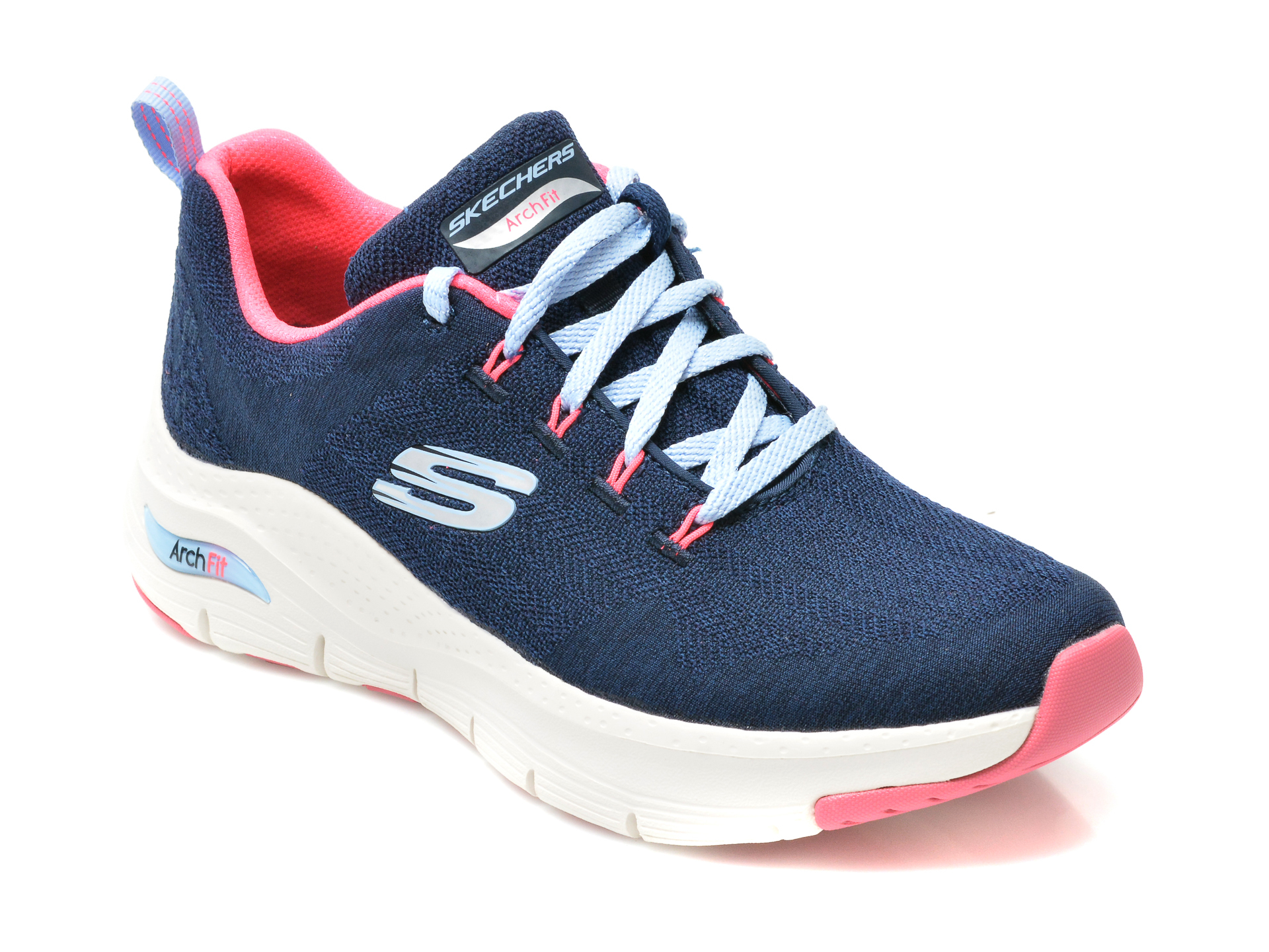 Pantofi sport SKECHERS bleumarin, ARCH FIT, din material textil otter.ro imagine noua 2022