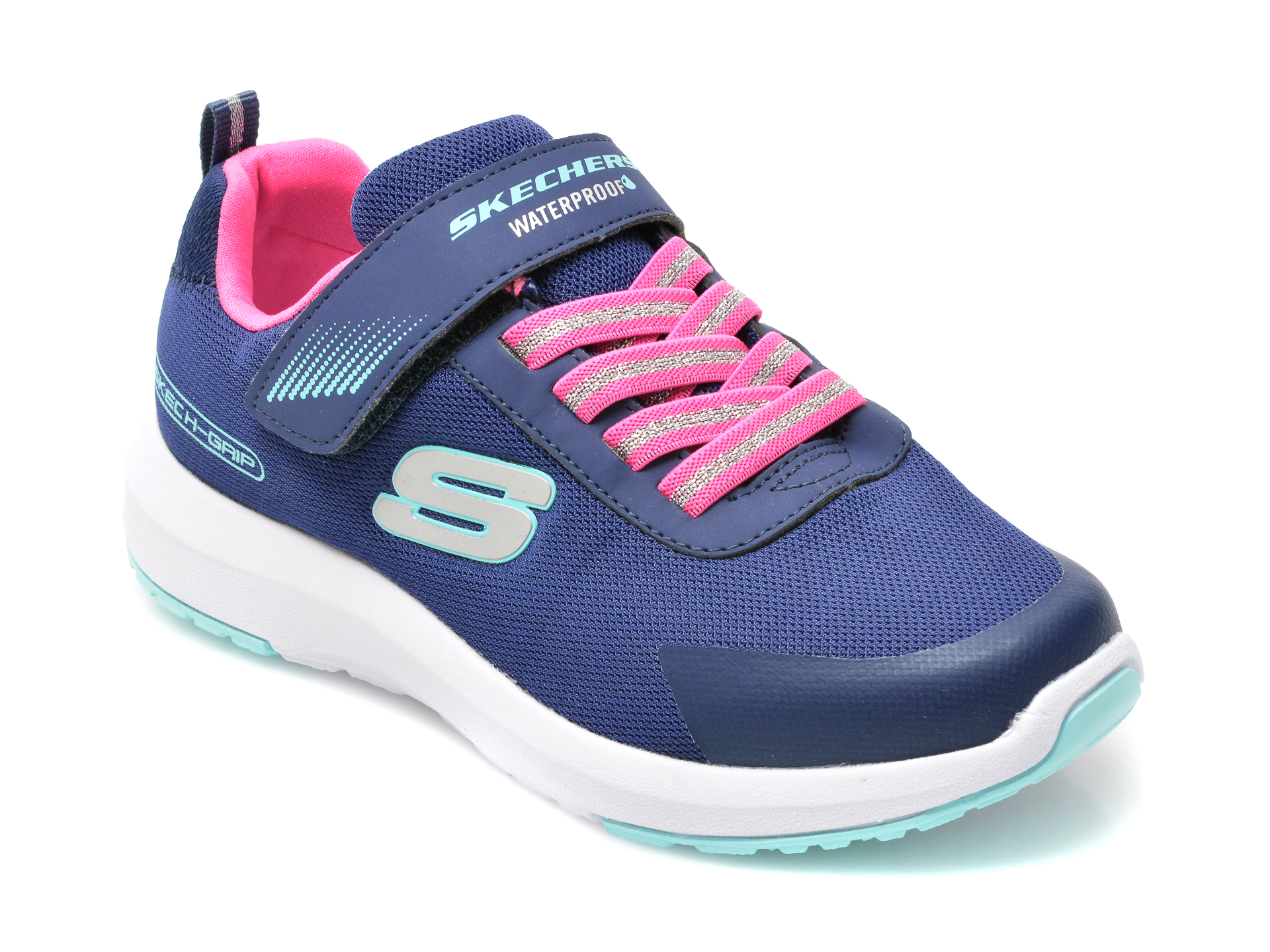 Pantofi sport SKECHERS bleumarin, DYNAMIC TREAD2425L, din material textil imagine reduceri black friday 2021 otter.ro