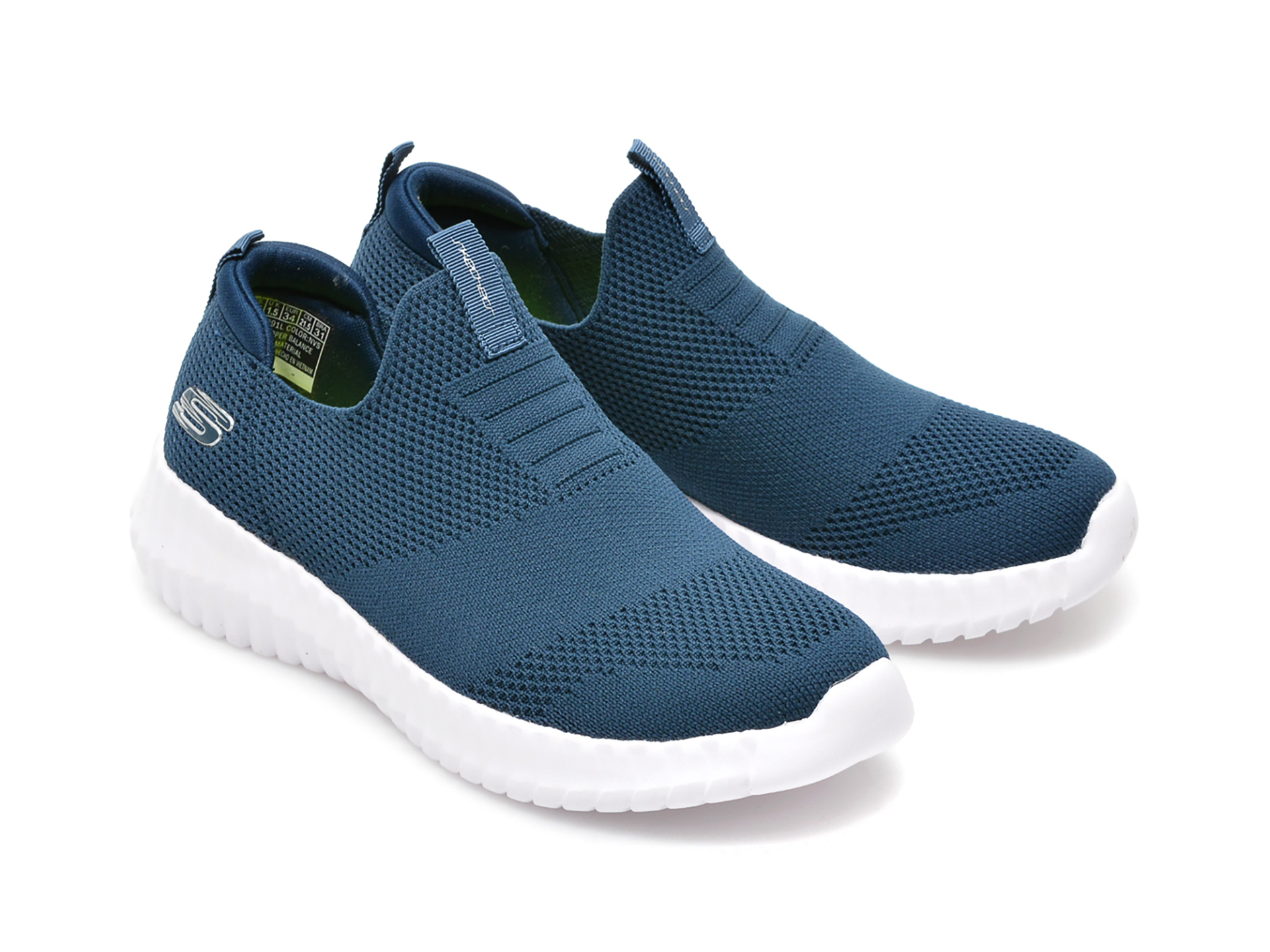 Pantofi sport SKECHERS bleumarin, ELITE FLEX, din material textil - 4