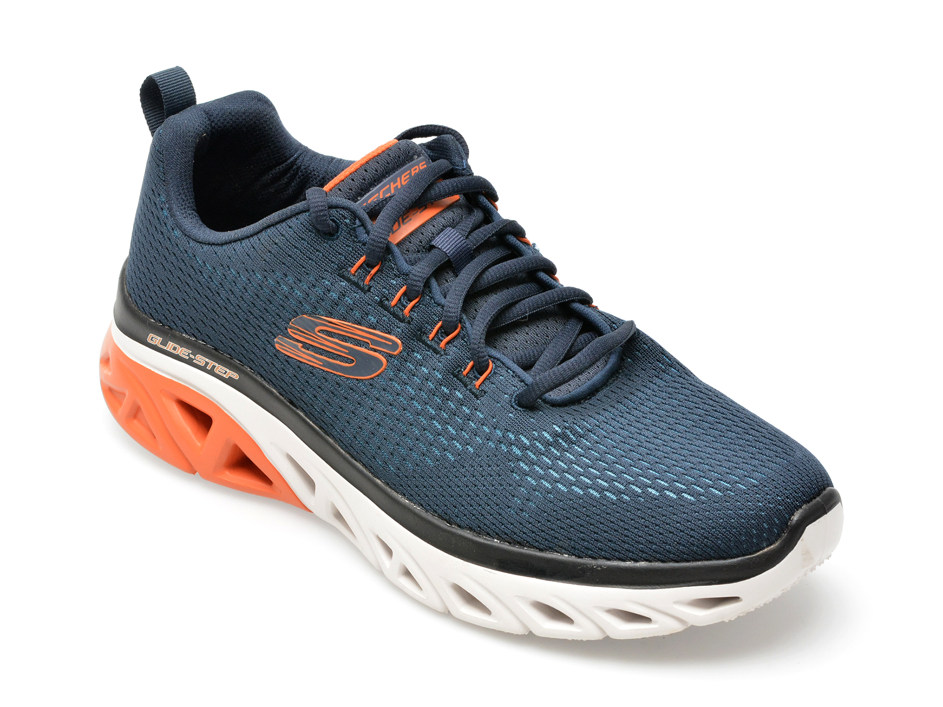Pantofi sport SKECHERS bleumarin, GLIDE-STEP SPORT, din material textil /barbati/pantofi imagine noua