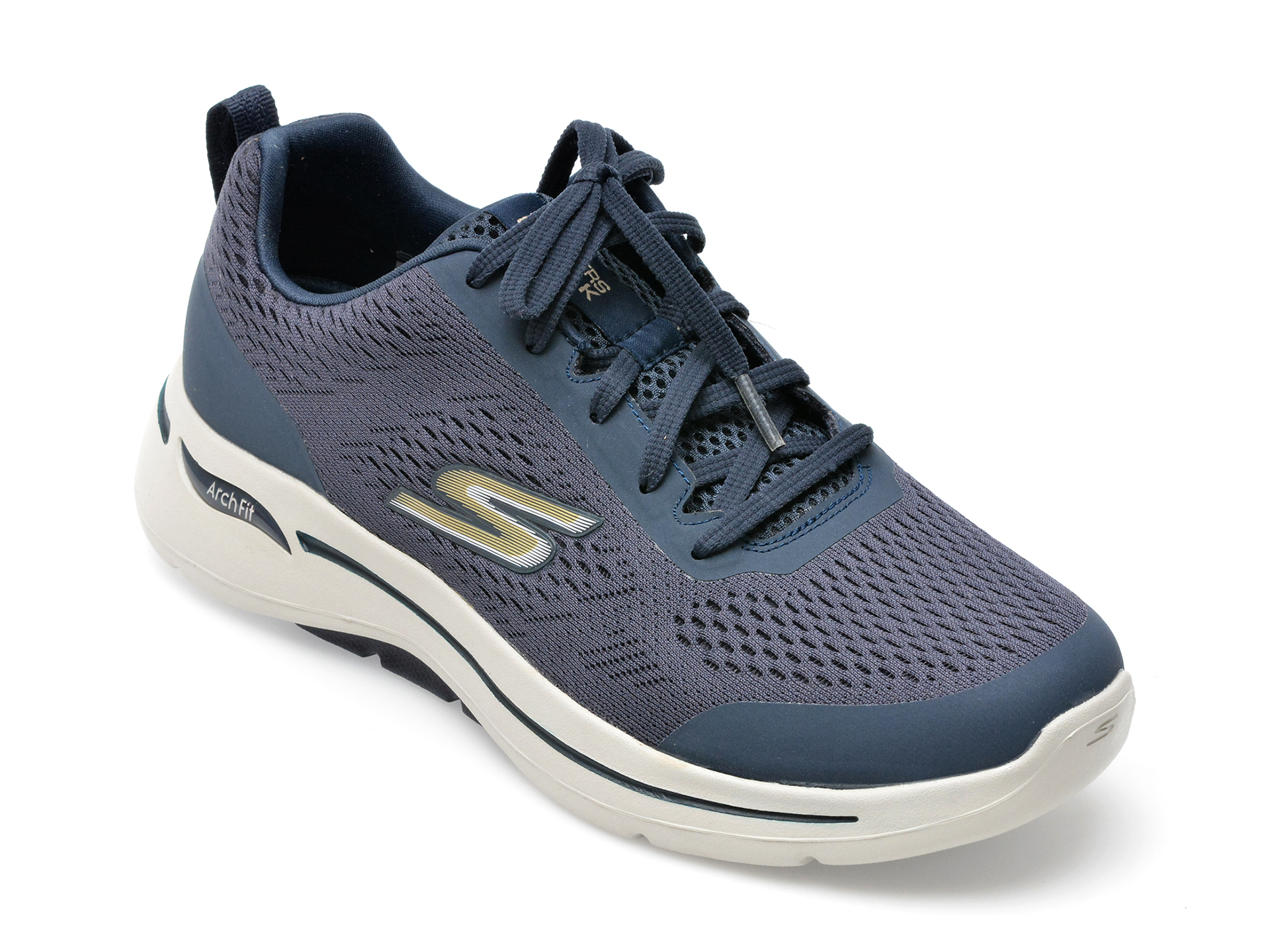 Pantofi sport SKECHERS bleumarin, GO WALK ARCH FIT, din material textil /barbati/pantofi imagine super redus 2022
