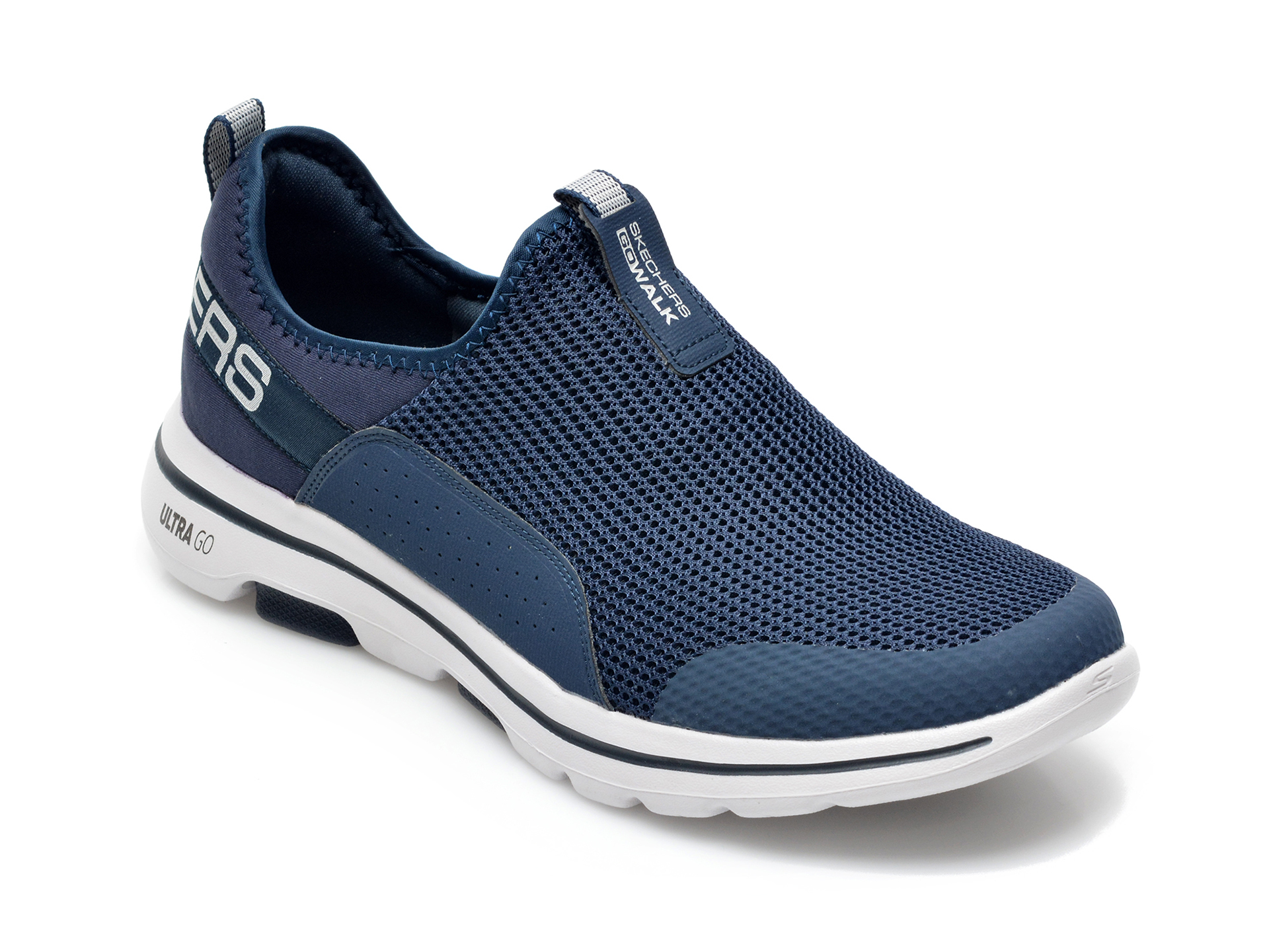 Pantofi sport SKECHERS bleumarin, Go Walk, din material textil si piele ecologica otter.ro otter.ro