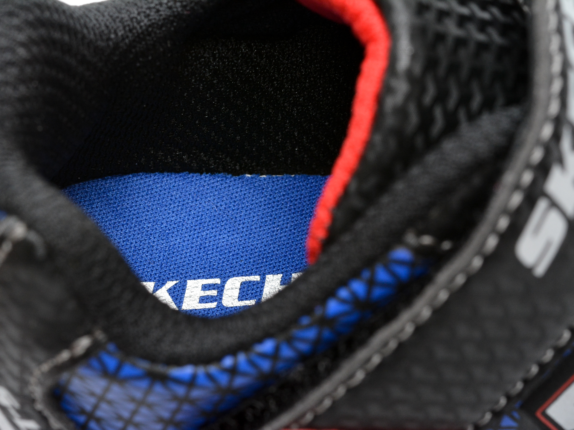Pantofi sport SKECHERS bleumarin, Illumi-Brights Tuff Track, din piele ecologica - 3