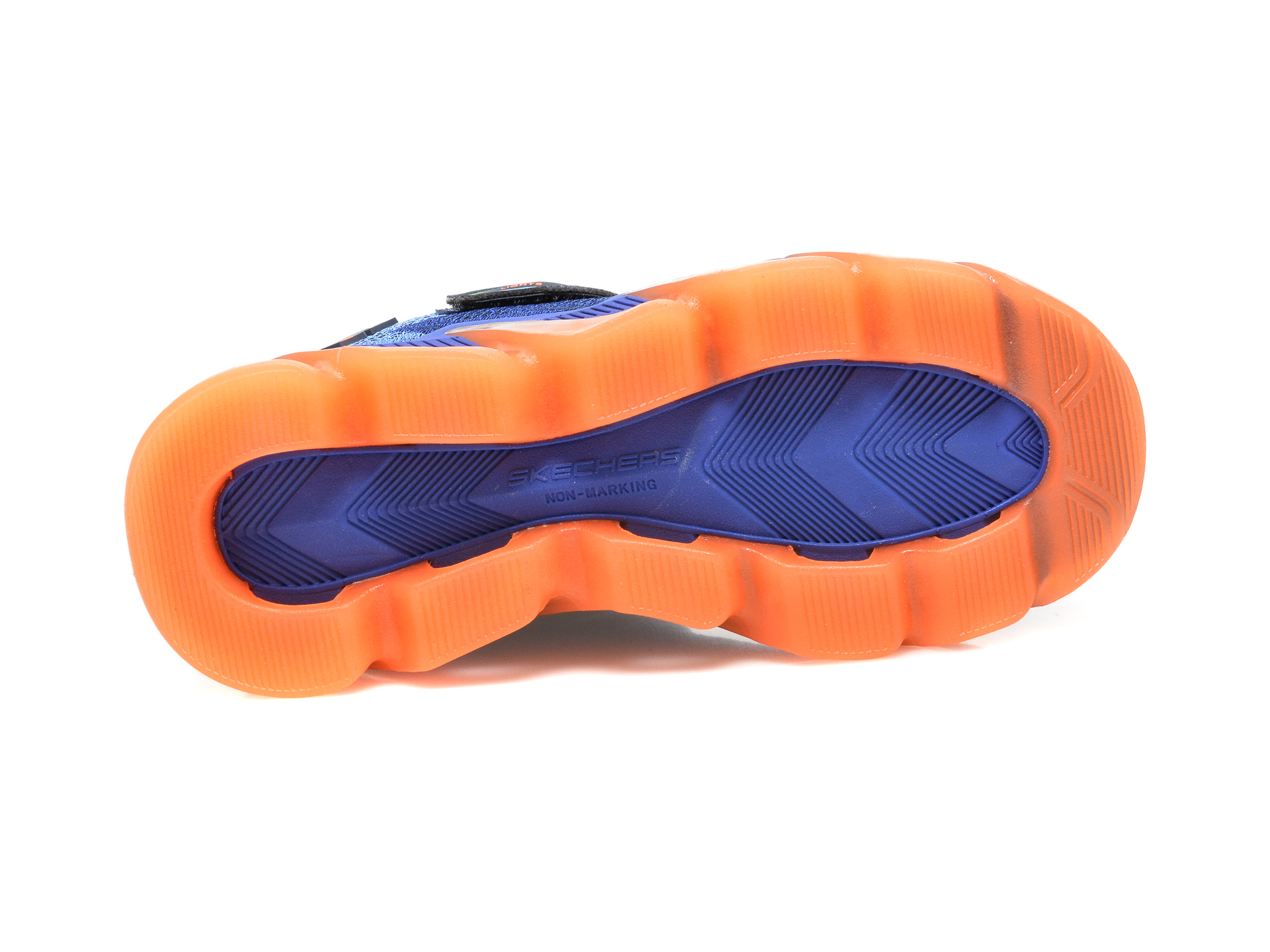 Pantofi sport SKECHERS bleumarin, MEGA-SURGE, din material textil si piele ecologica - 7