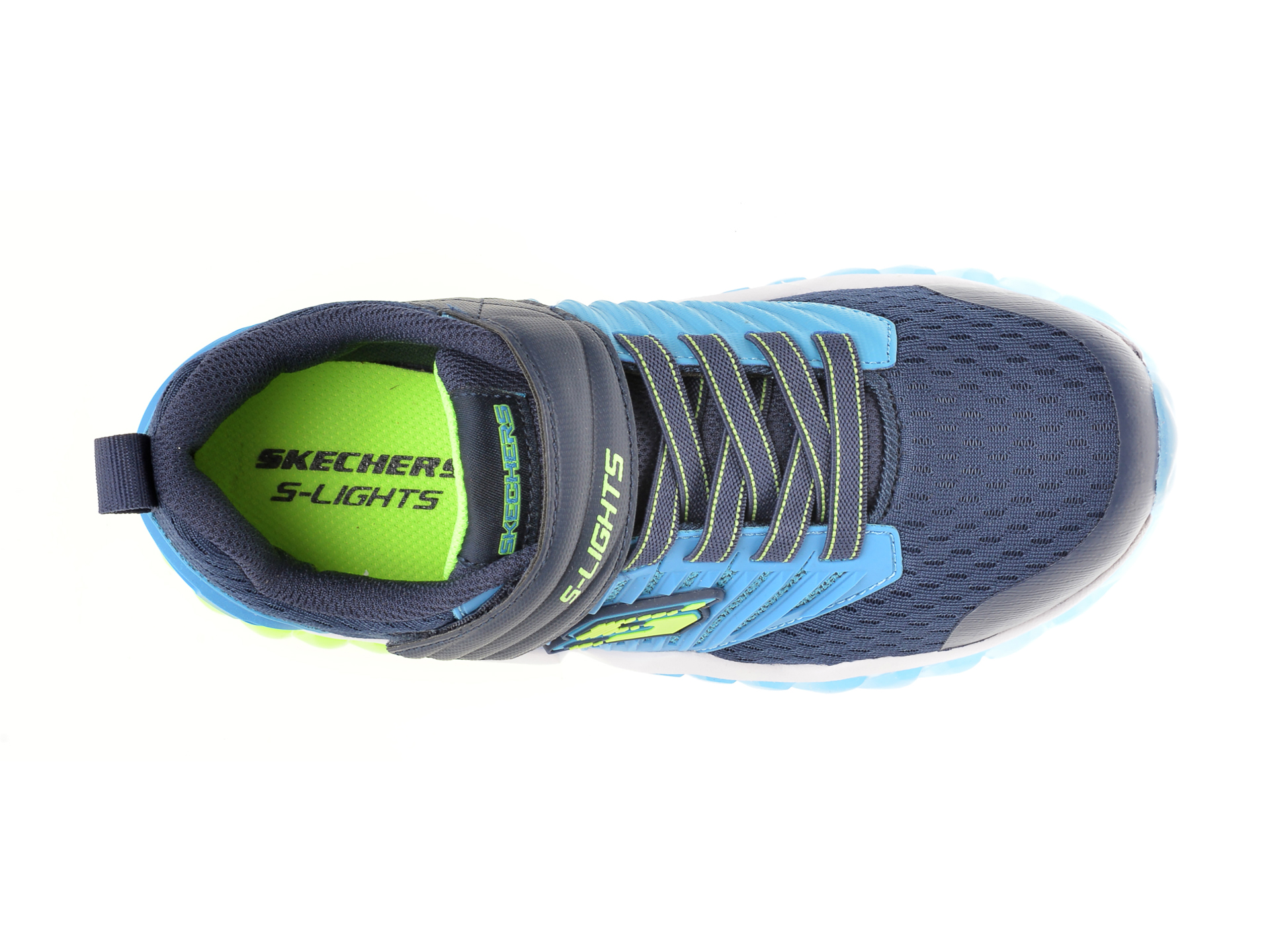 Pantofi sport SKECHERS bleumarin, RAPID FLASH, din material textil - 6