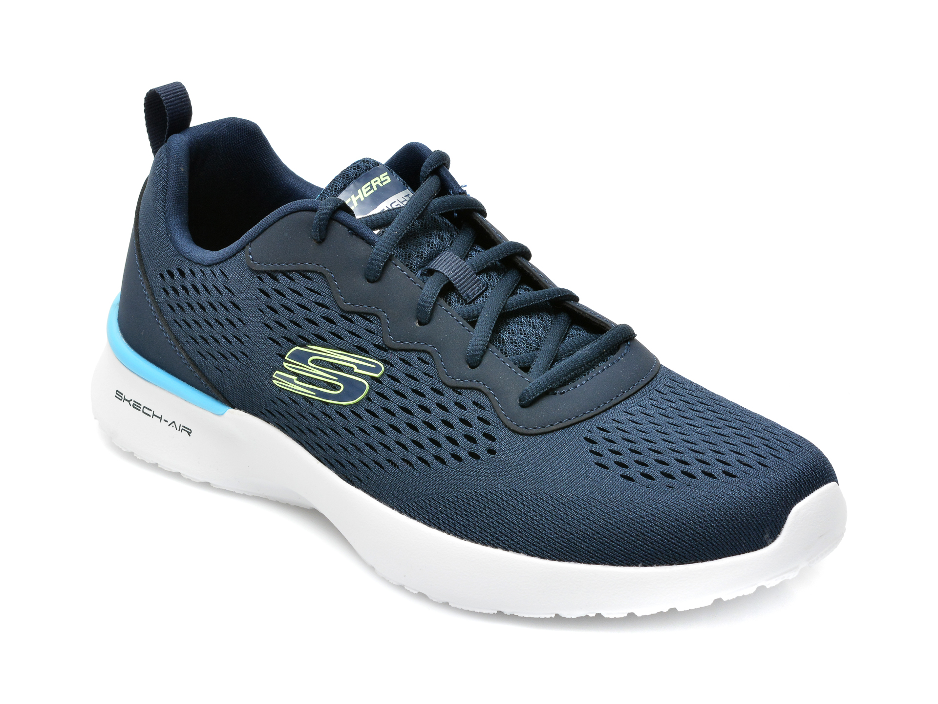 Pantofi sport SKECHERS bleumarin, SKECH-AIR DYNAMIGHT, din material textil otter.ro imagine 2022 reducere