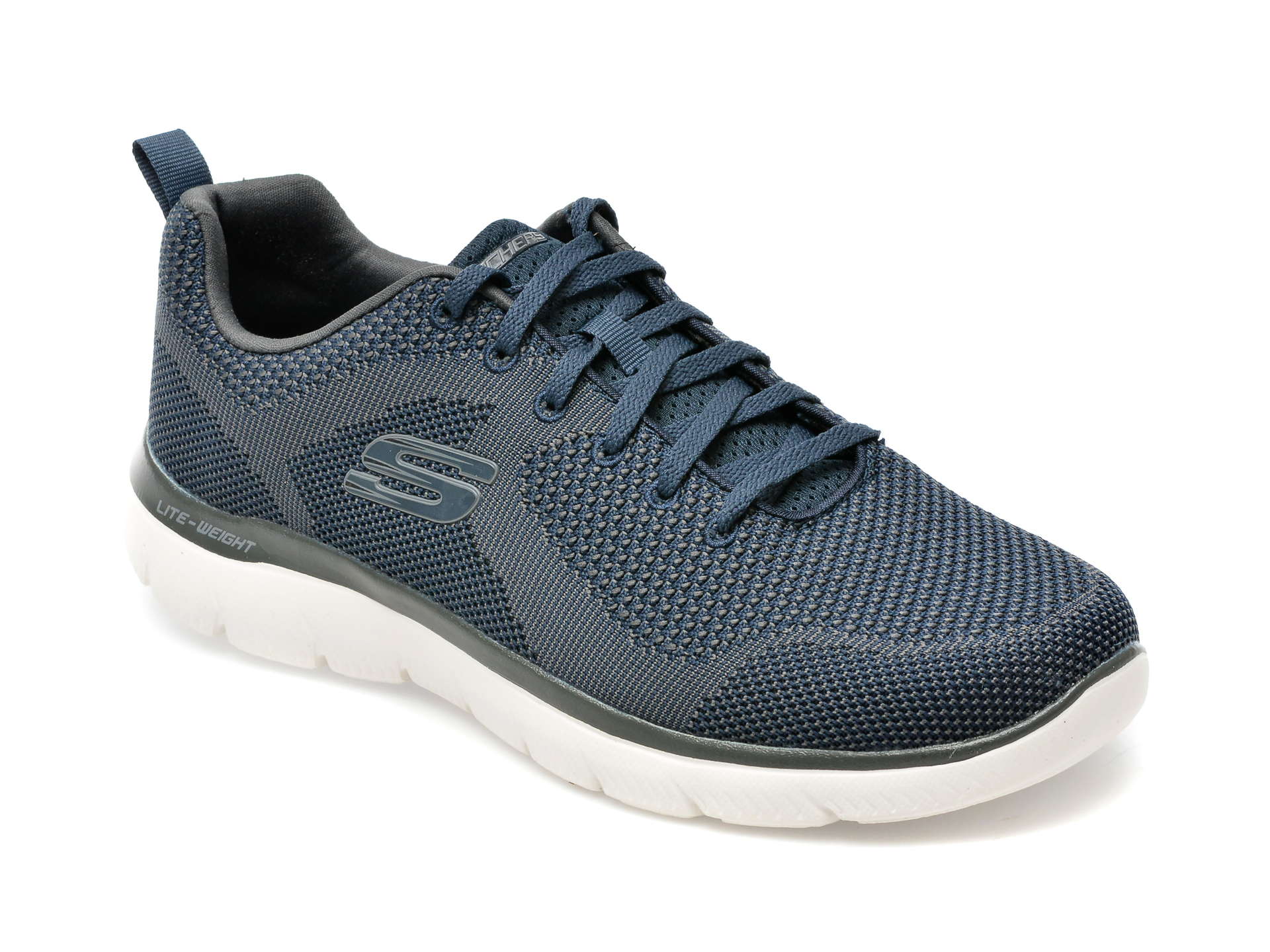 Pantofi sport SKECHERS bleumarin, SUMMITS, din material textil /barbati/pantofi imagine super redus 2022