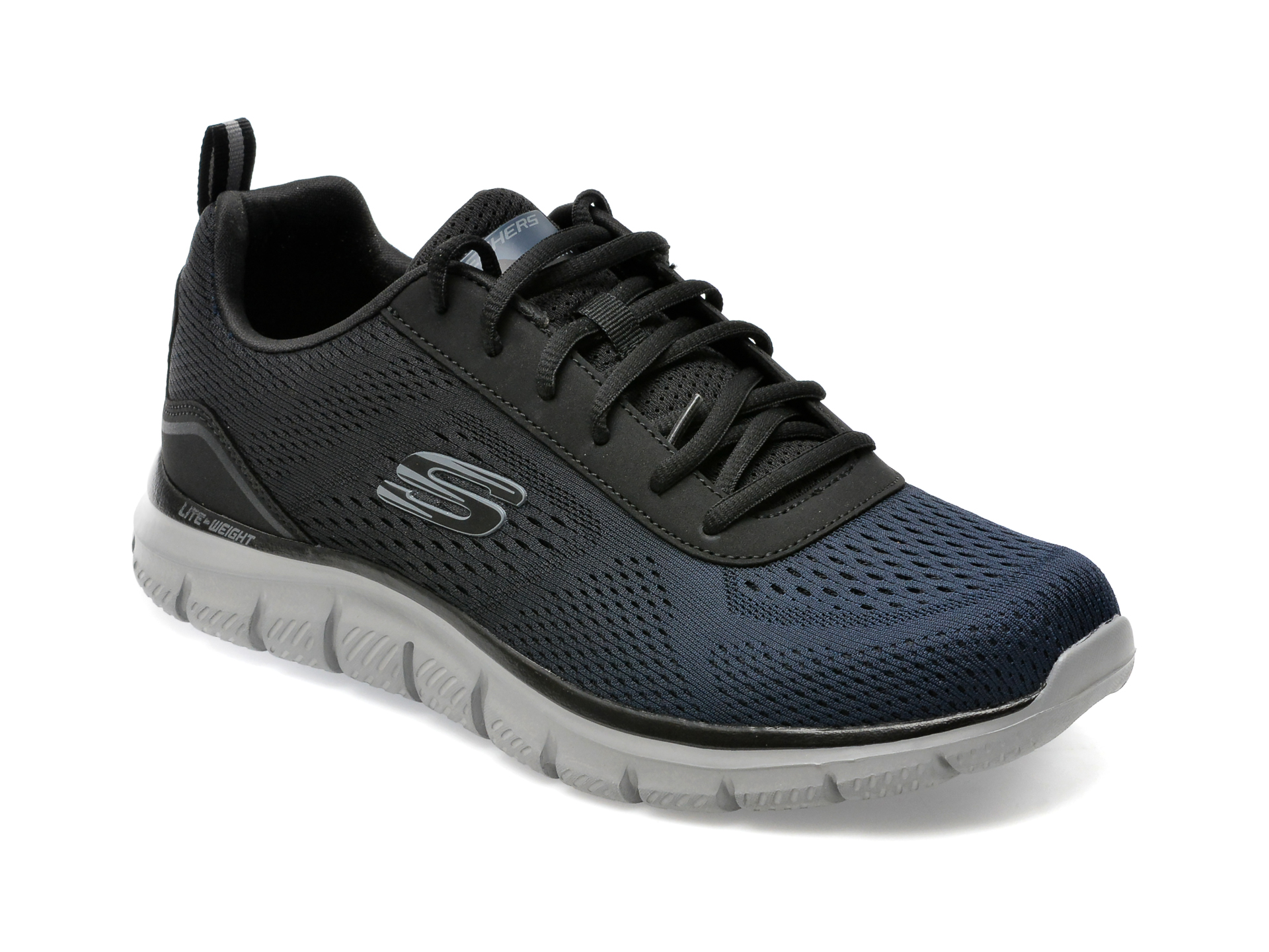 Pantofi sport SKECHERS bleumarin, TRACK, din material textil /barbati/pantofi imagine super redus 2022